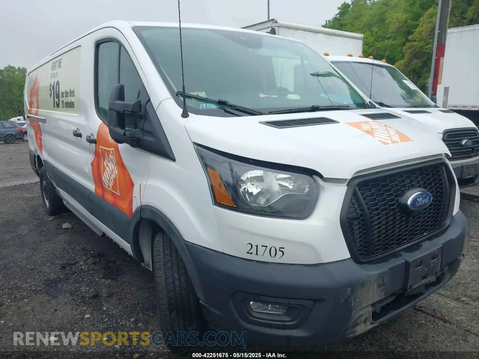 1 Photograph of a damaged car 1FTBR1Y87MKA76372 FORD TRANSIT-250 2021