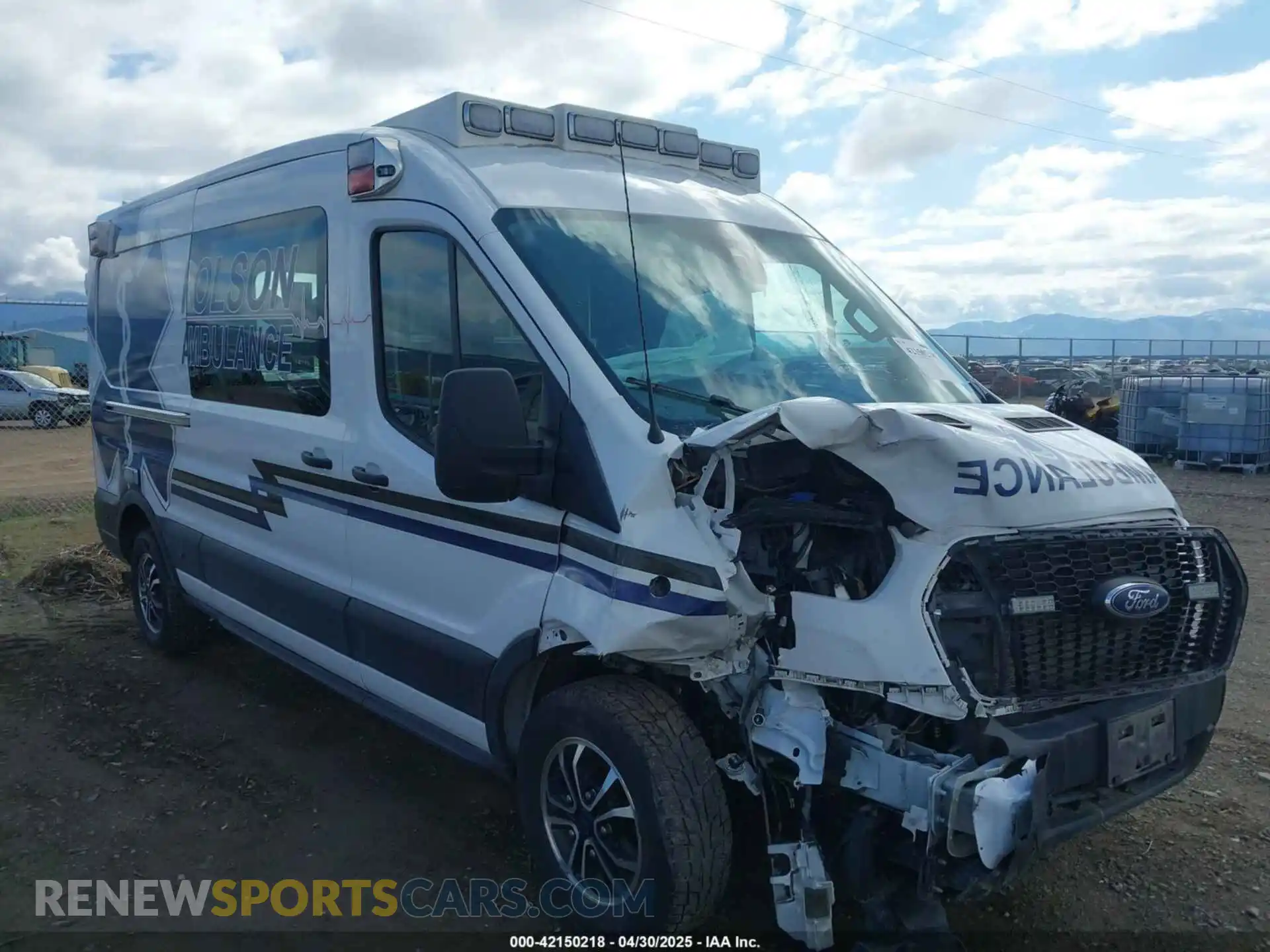 1 Photograph of a damaged car 1FDBR1CG6NKA76214 FORD TRANSIT-250 2022
