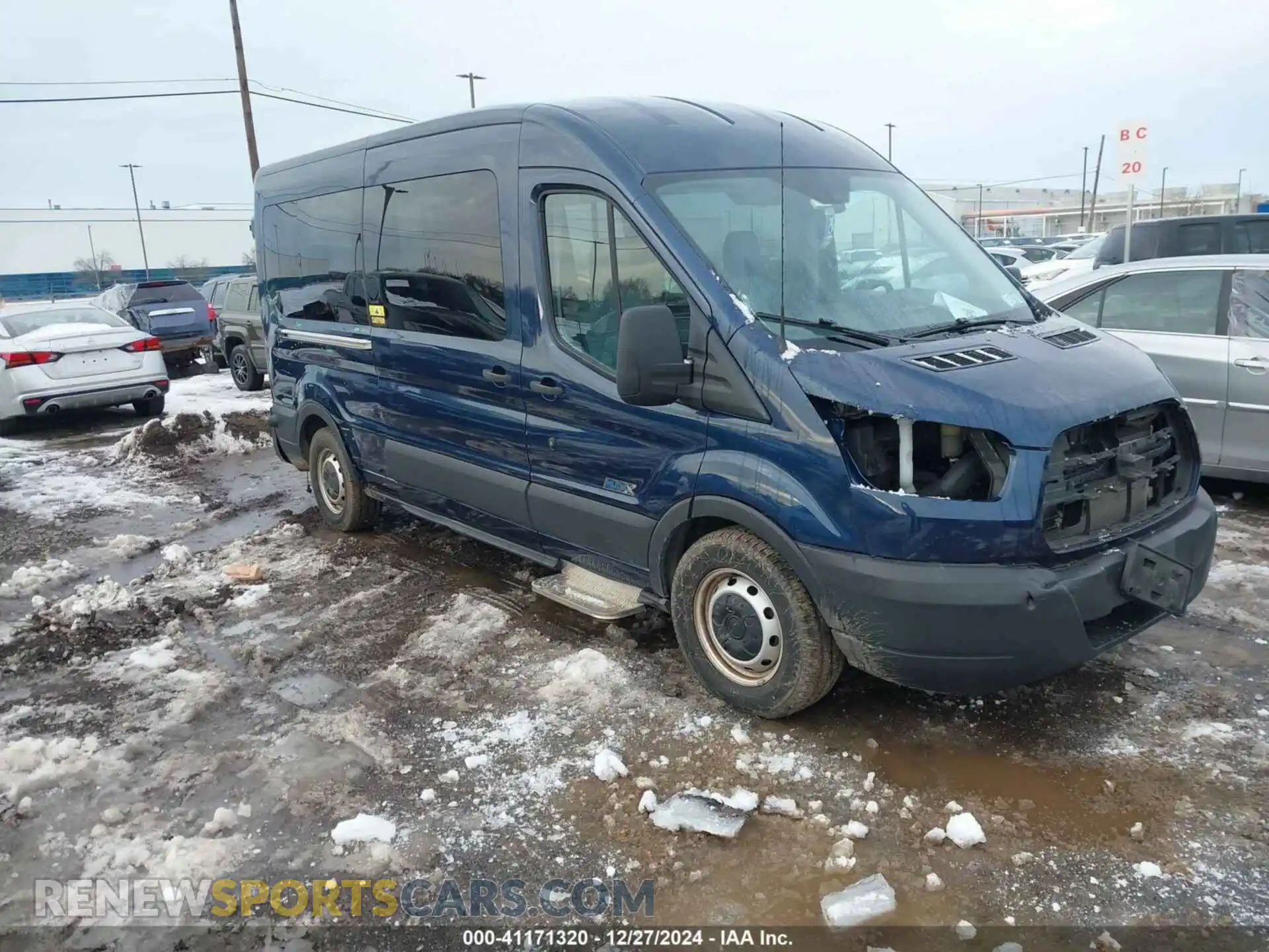 1 Photograph of a damaged car 1FDZX2CM0KKA07076 FORD TRANSIT-350 2019