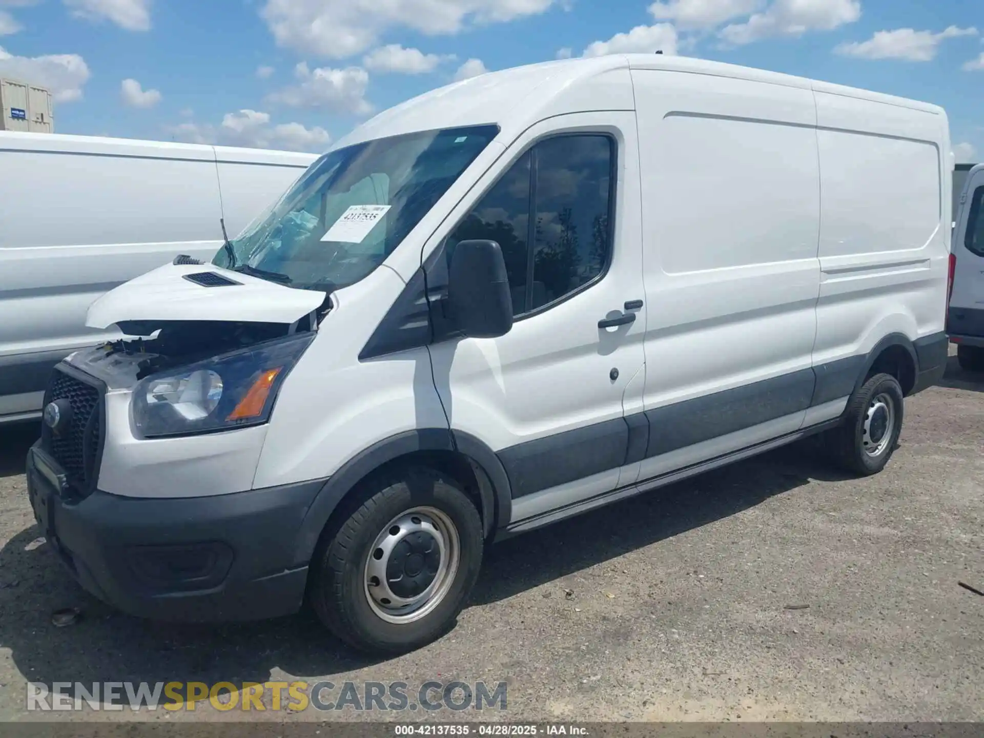 2 Photograph of a damaged car 1FTBW9C8XMKB00193 FORD TRANSIT-350 2021