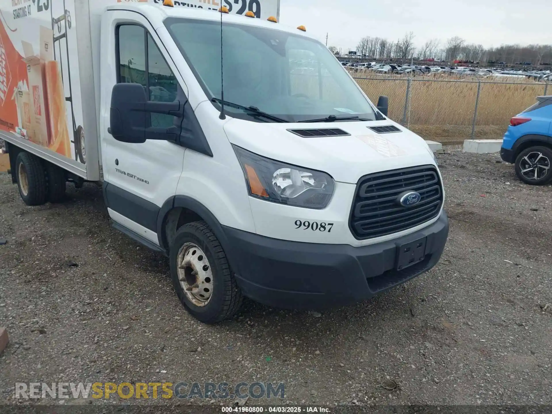 1 Photograph of a damaged car 1FDBF8ZM1KKA38495 FORD TRANSIT-350 CAB 2019