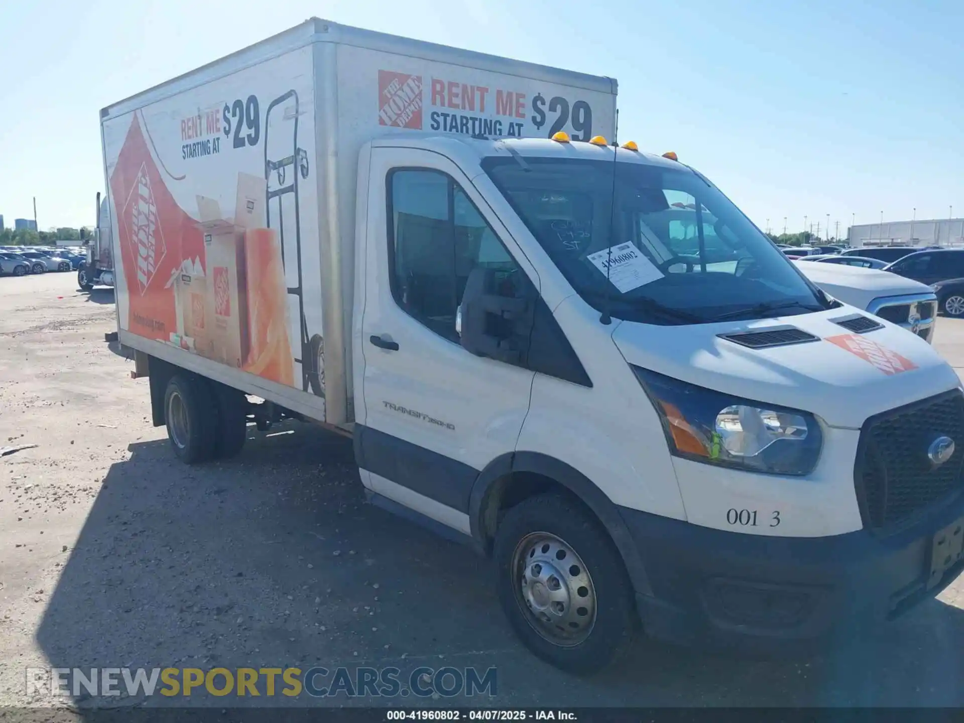 1 fotografías del automóvil dañado 1FDBF6Z89LKA32288 FORD TRANSIT-350 CAB 2020