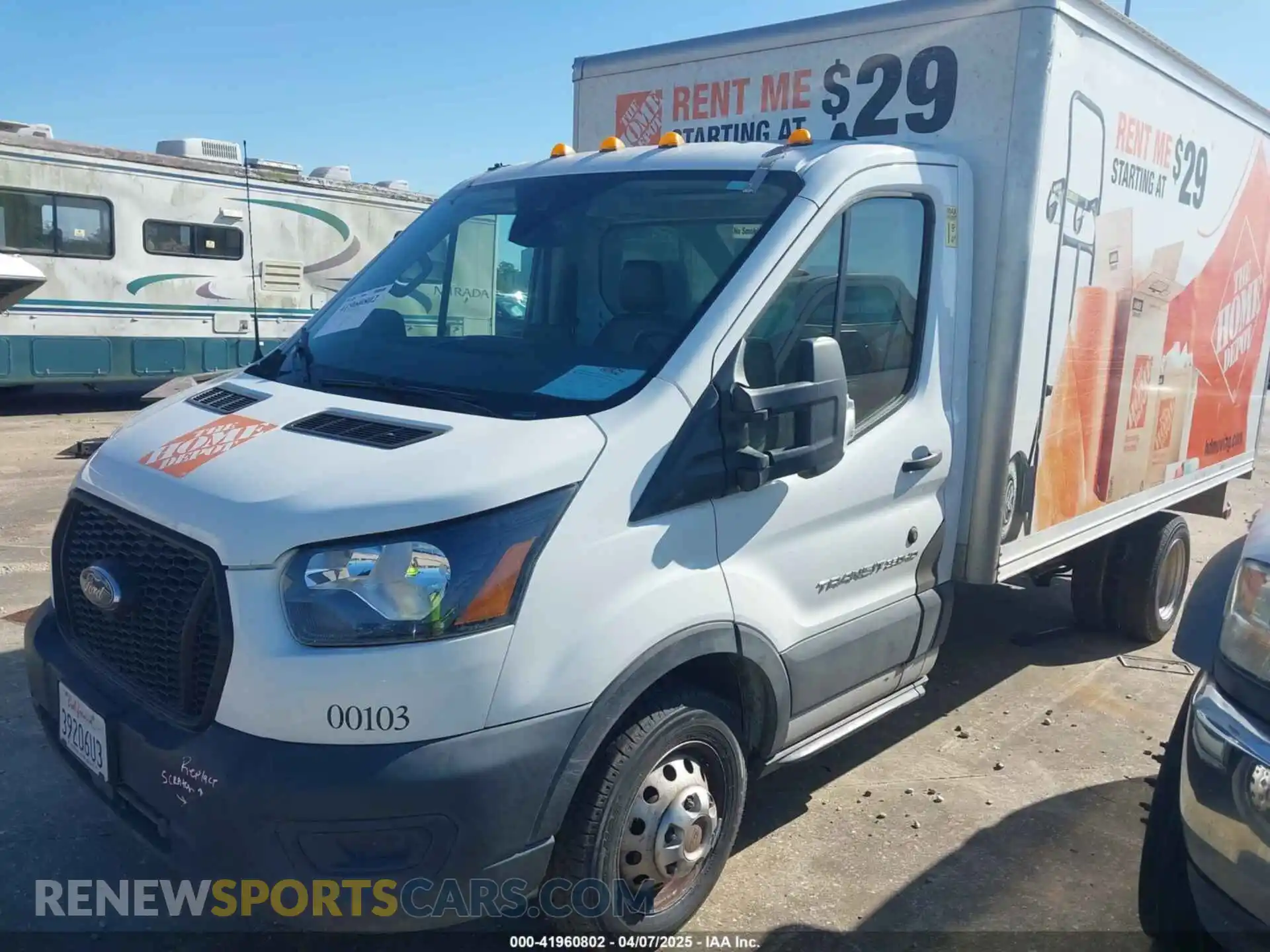 2 fotografías del automóvil dañado 1FDBF6Z89LKA32288 FORD TRANSIT-350 CAB 2020
