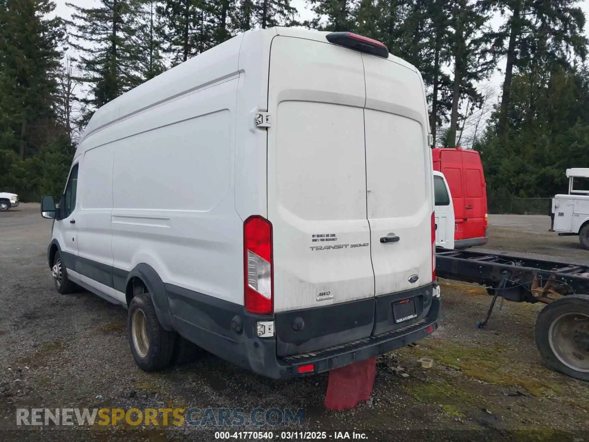 3 Photograph of a damaged car 1FTRS4UG4LKB25740 FORD TRANSIT-350 CARGO VAN 2020