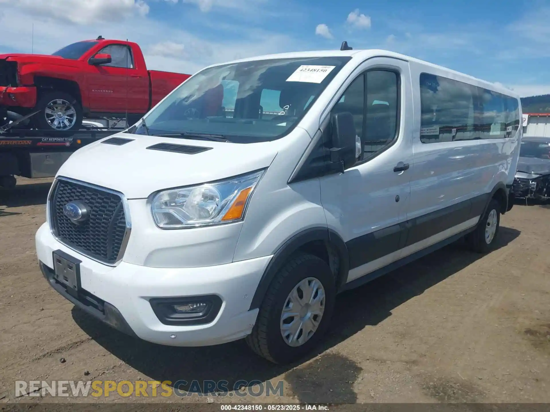 2 Photograph of a damaged car 1FBAX2Y87MKA31170 FORD TRANSIT-350 PASSENGER VAN 2021