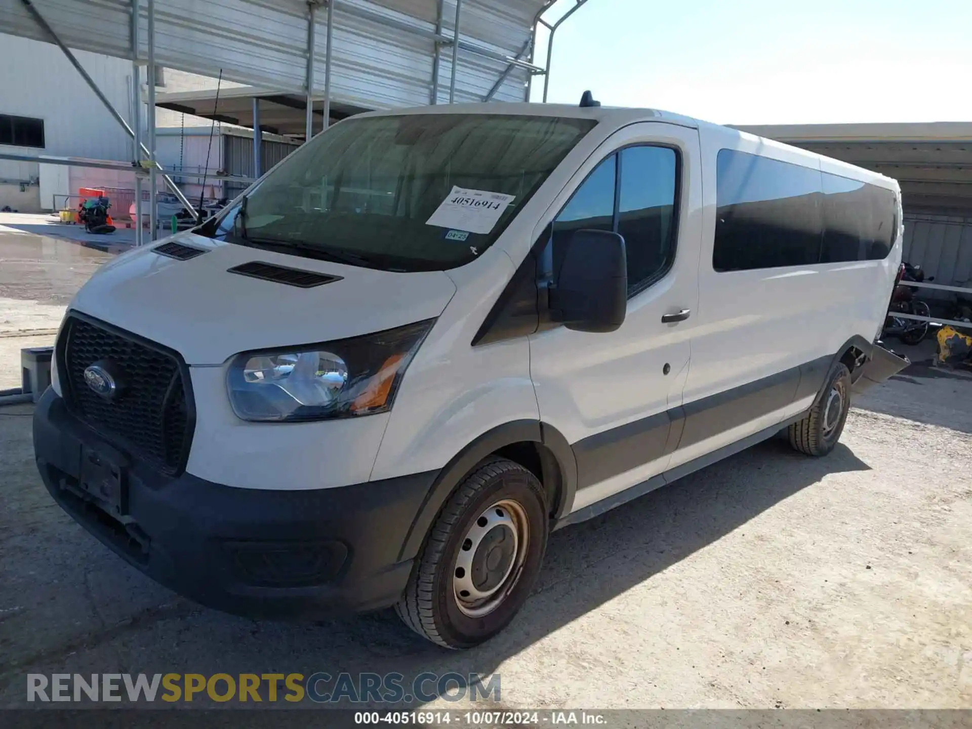 2 Photograph of a damaged car 1FBAX2Y88MKA48379 FORD TRANSIT-350 PASSENGER VAN 2021