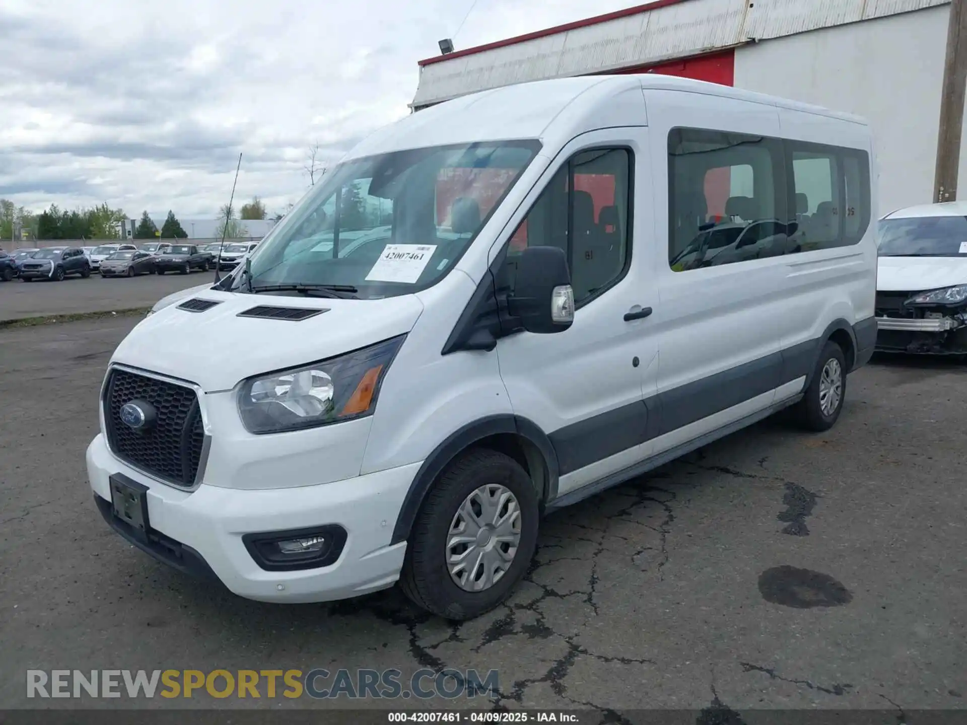2 Photograph of a damaged car 1FBAX2C80PKA94008 FORD TRANSIT-350 PASSENGER VAN 2023