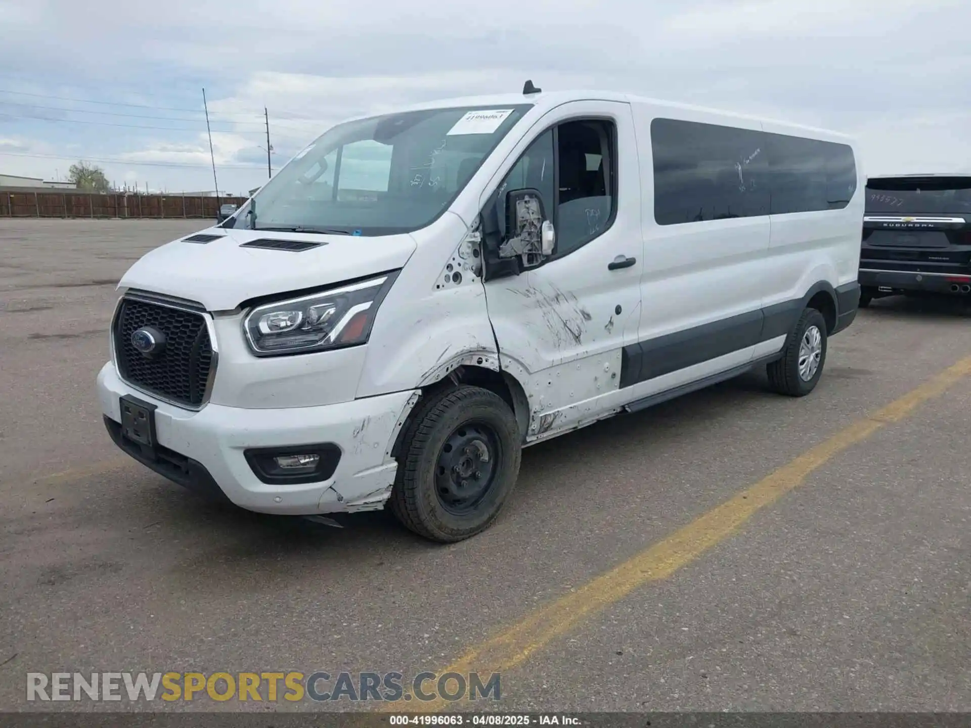 2 Photograph of a damaged car 1FBAX2YG3PKA63237 FORD TRANSIT-350 PASSENGER VAN 2023