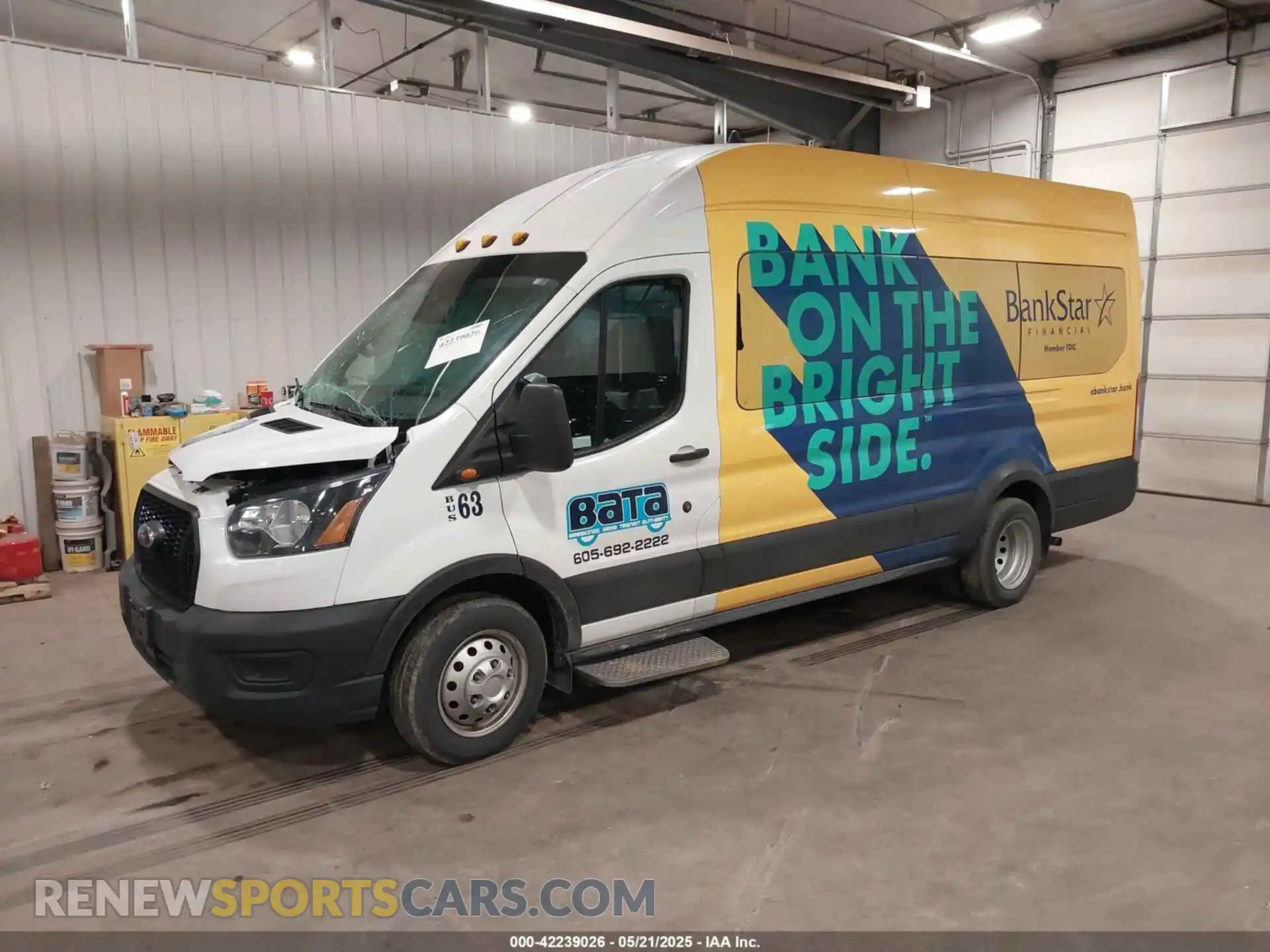 2 Photograph of a damaged car 1FDVU4XG8PKB00331 FORD TRANSIT-350 PASSENGER VAN 2023