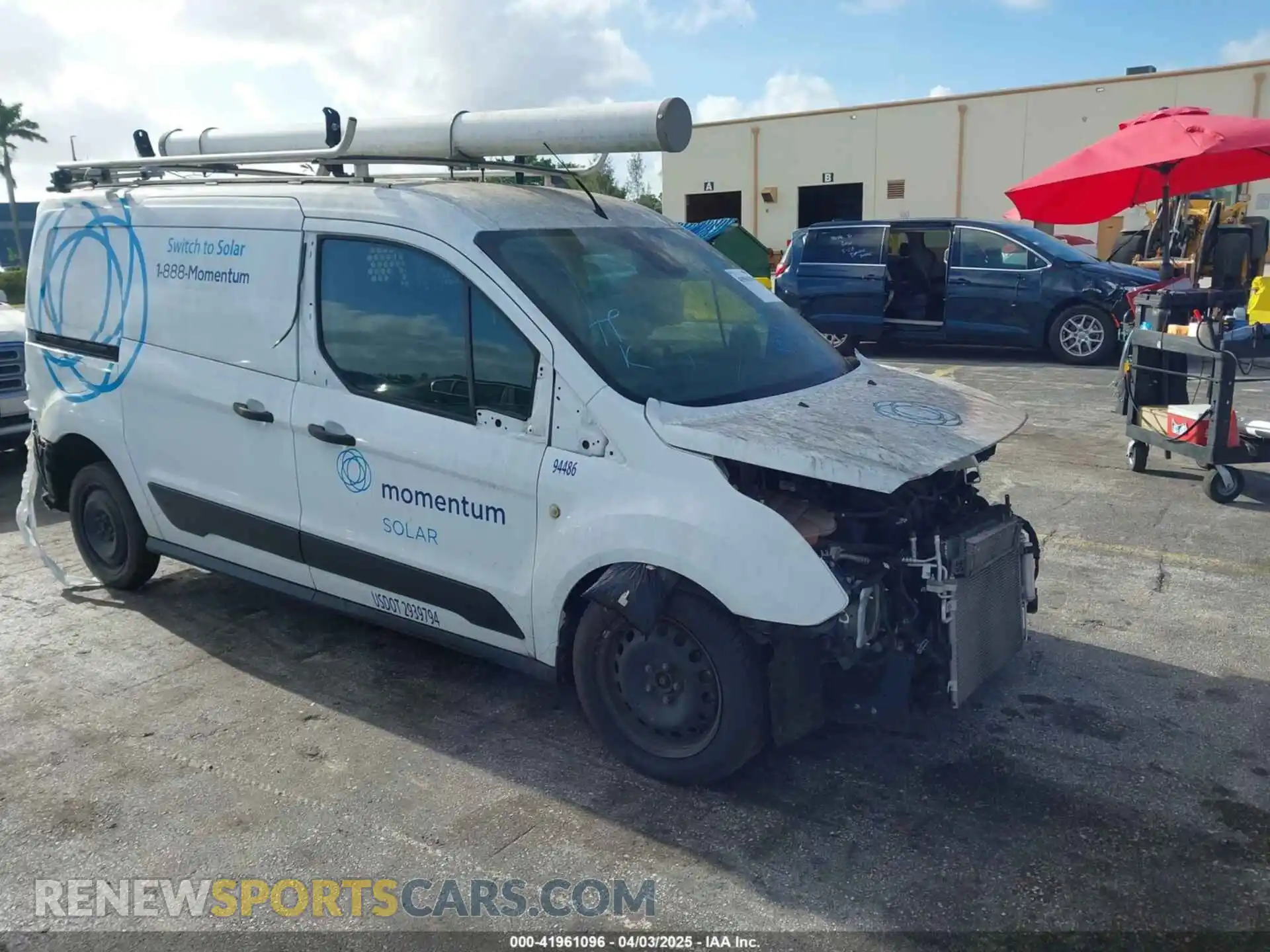 1 Photograph of a damaged car NM0LS7E20K1396029 FORD TRANSIT CONNECT 2019