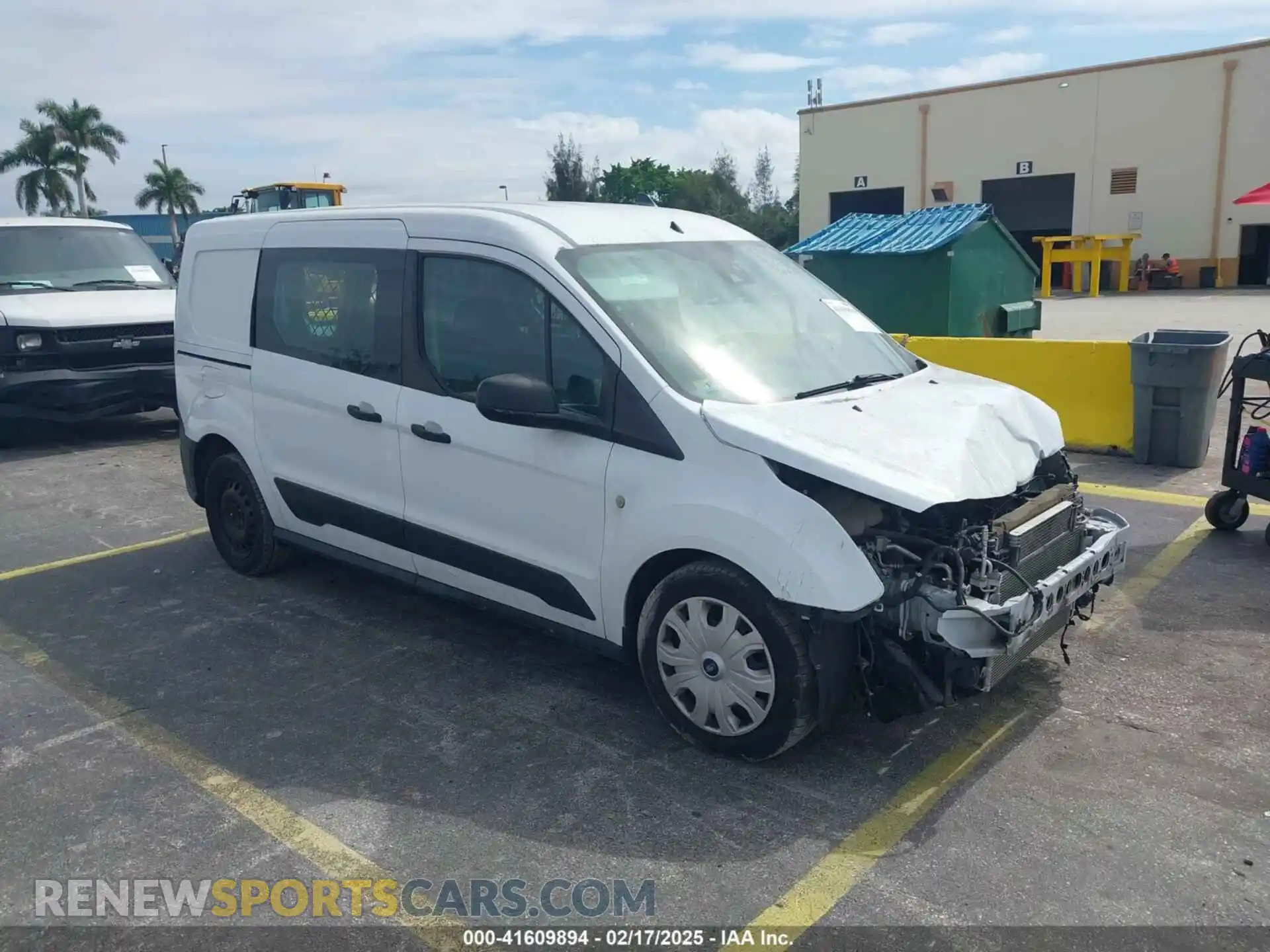 1 Photograph of a damaged car NM0LS7E7XK1398219 FORD TRANSIT CONNECT 2019
