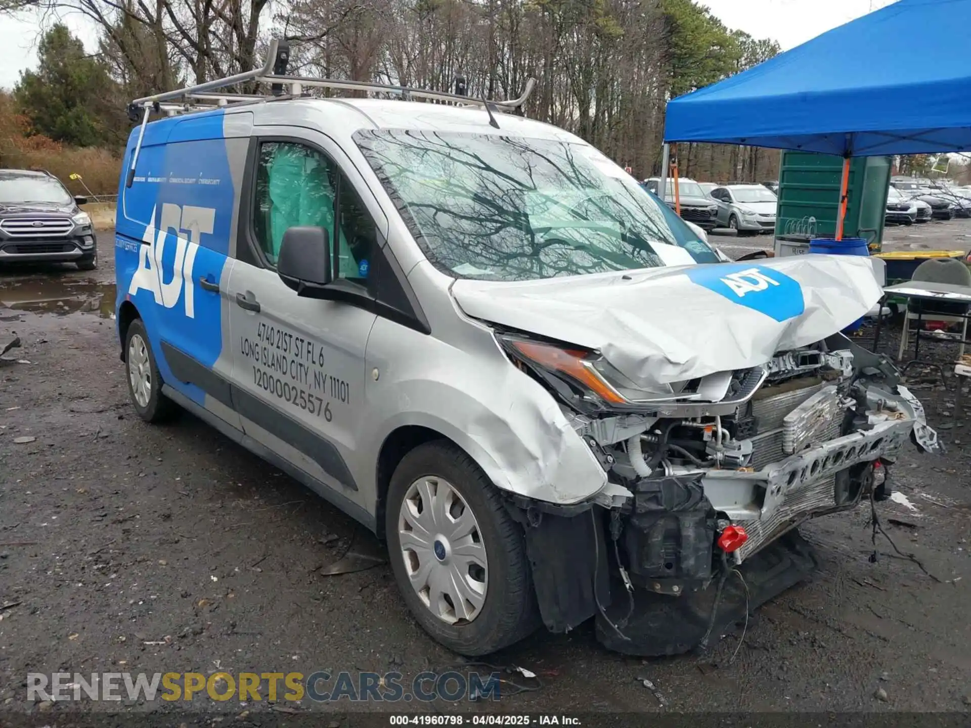 1 Photograph of a damaged car NM0LS7F2XK1414910 FORD TRANSIT CONNECT 2019