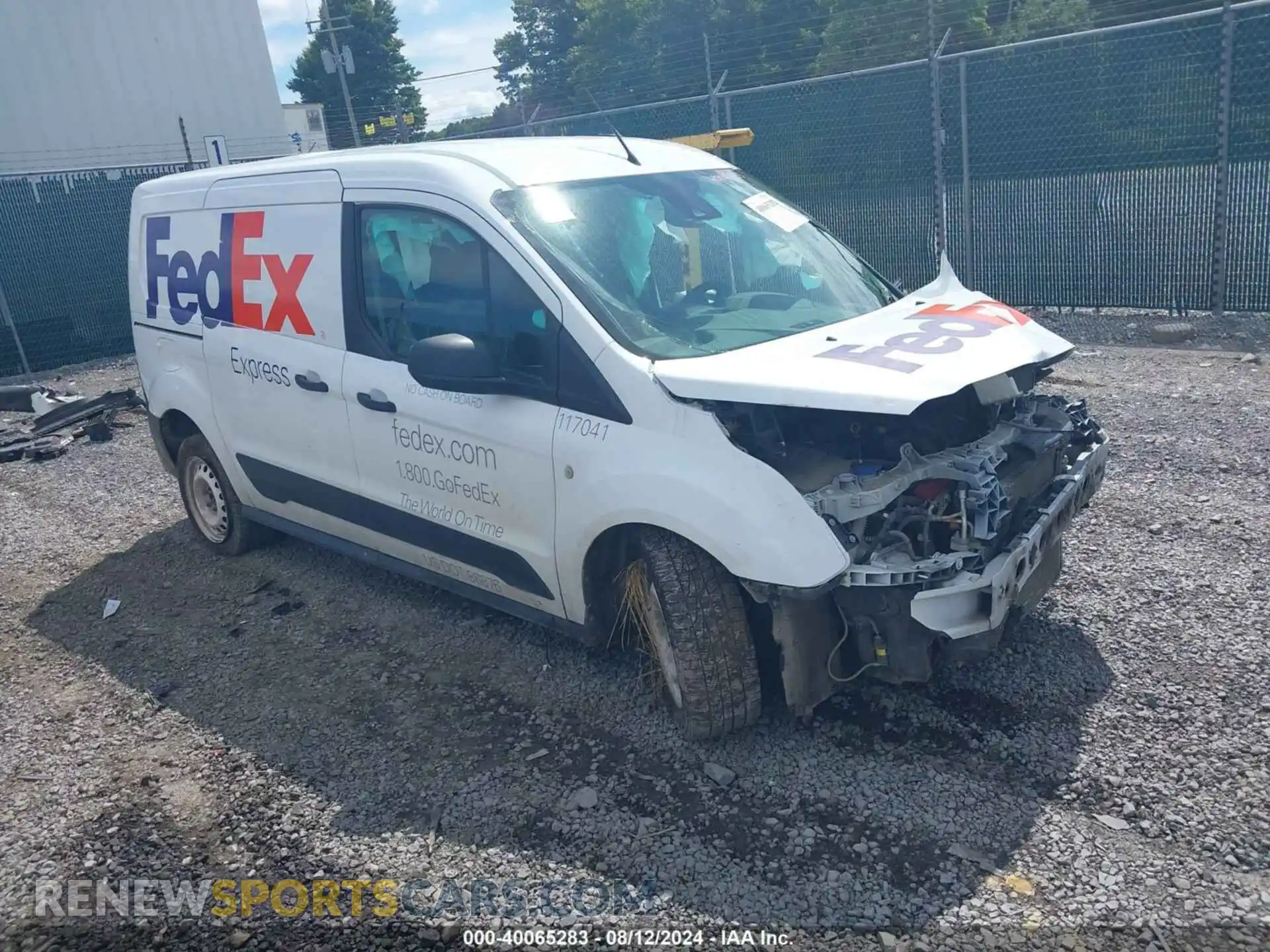 1 Photograph of a damaged car NM0LS7E23L1435634 FORD TRANSIT CONNECT 2020