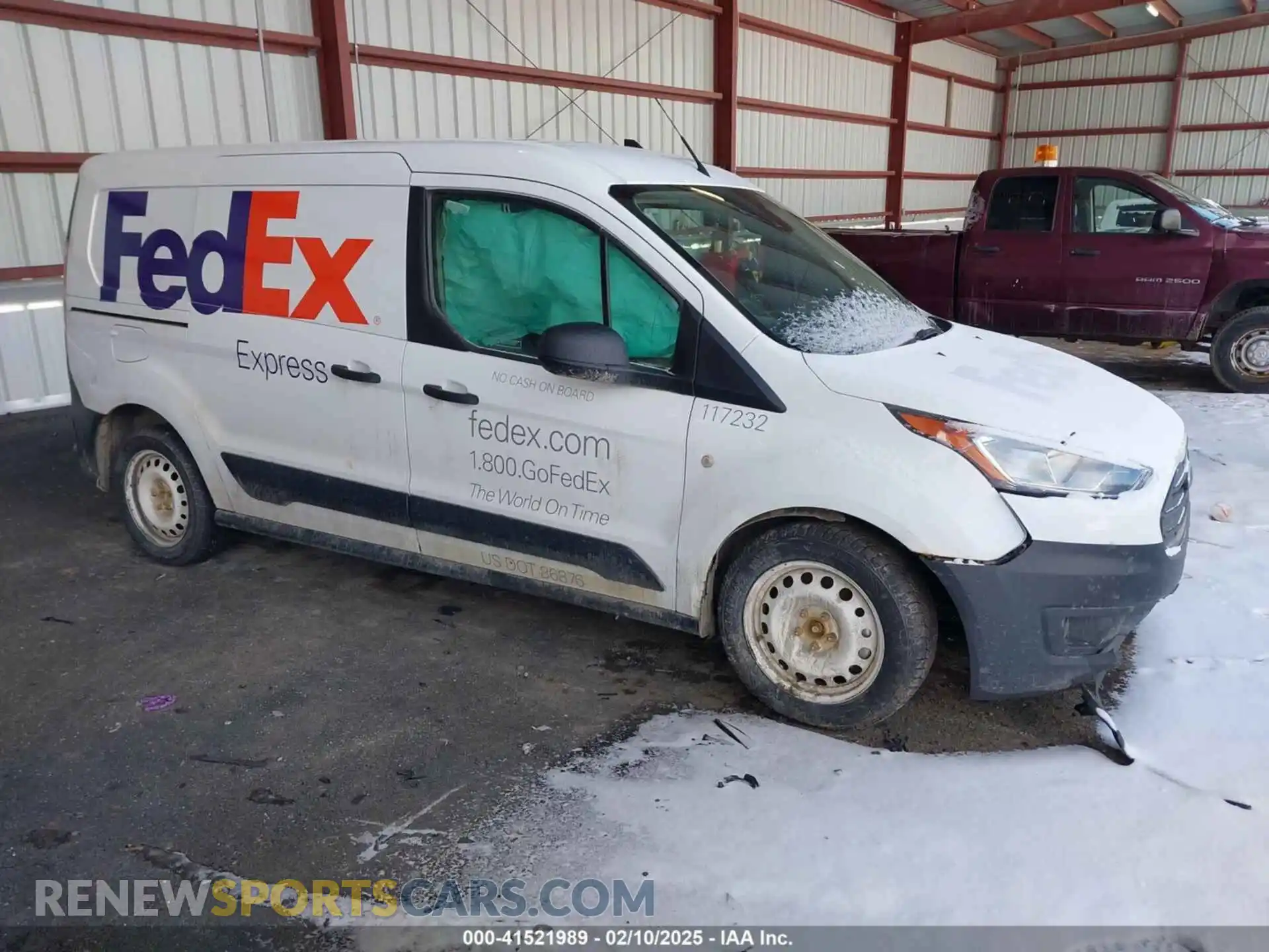 1 Photograph of a damaged car NM0LS7E24L1440826 FORD TRANSIT CONNECT 2020