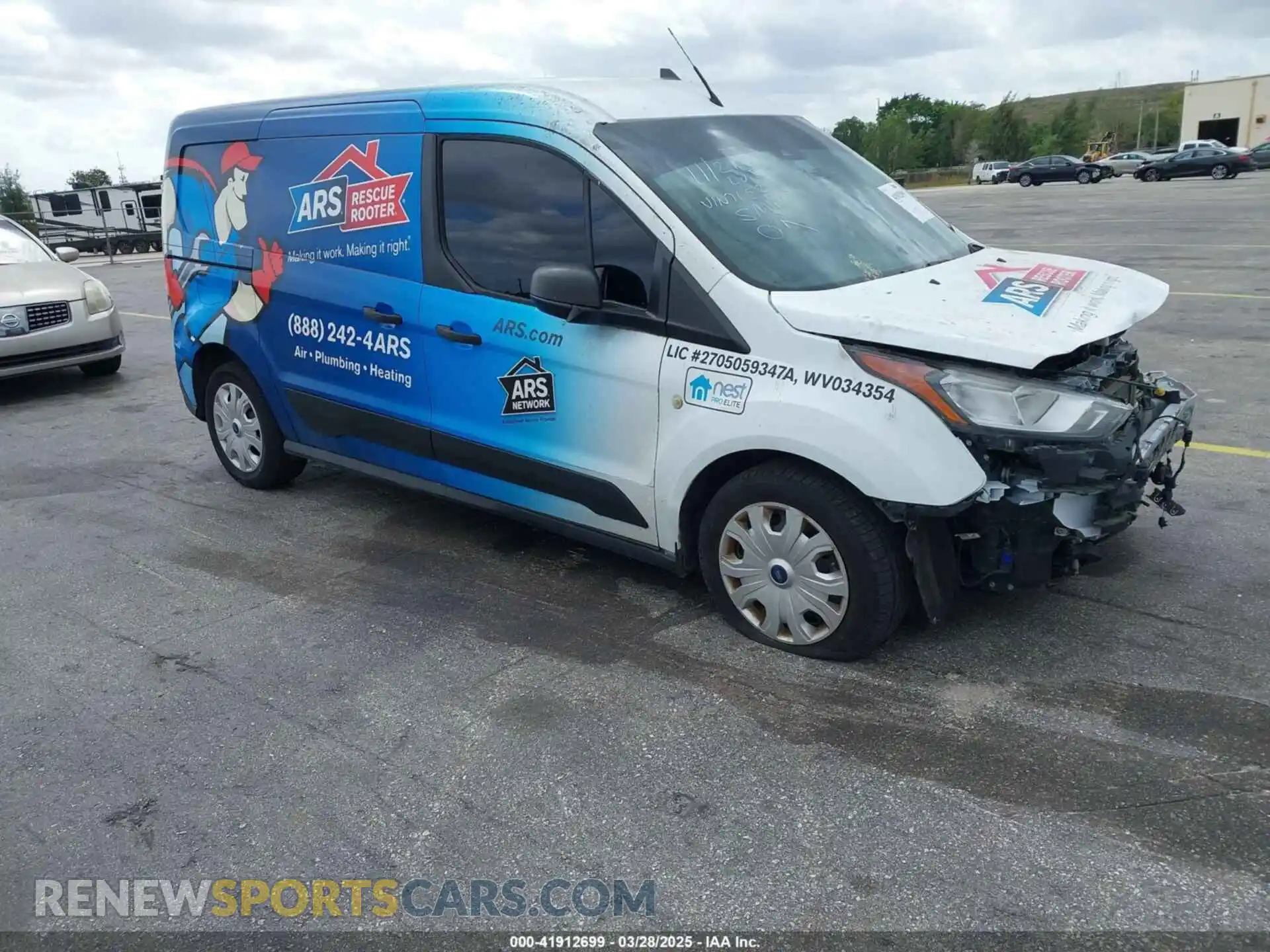 1 Photograph of a damaged car NM0LS7F24L1467152 FORD TRANSIT CONNECT 2020
