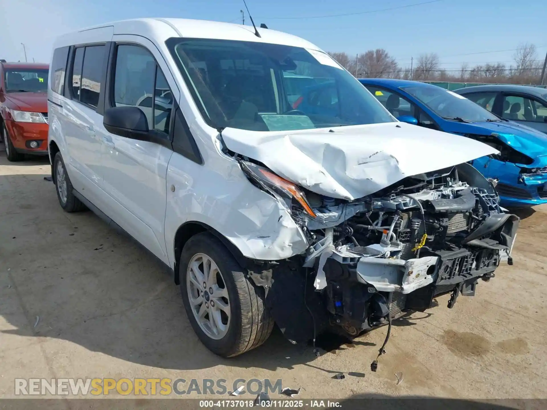 1 Photograph of a damaged car NM0GE9F25M1494107 FORD TRANSIT CONNECT 2021