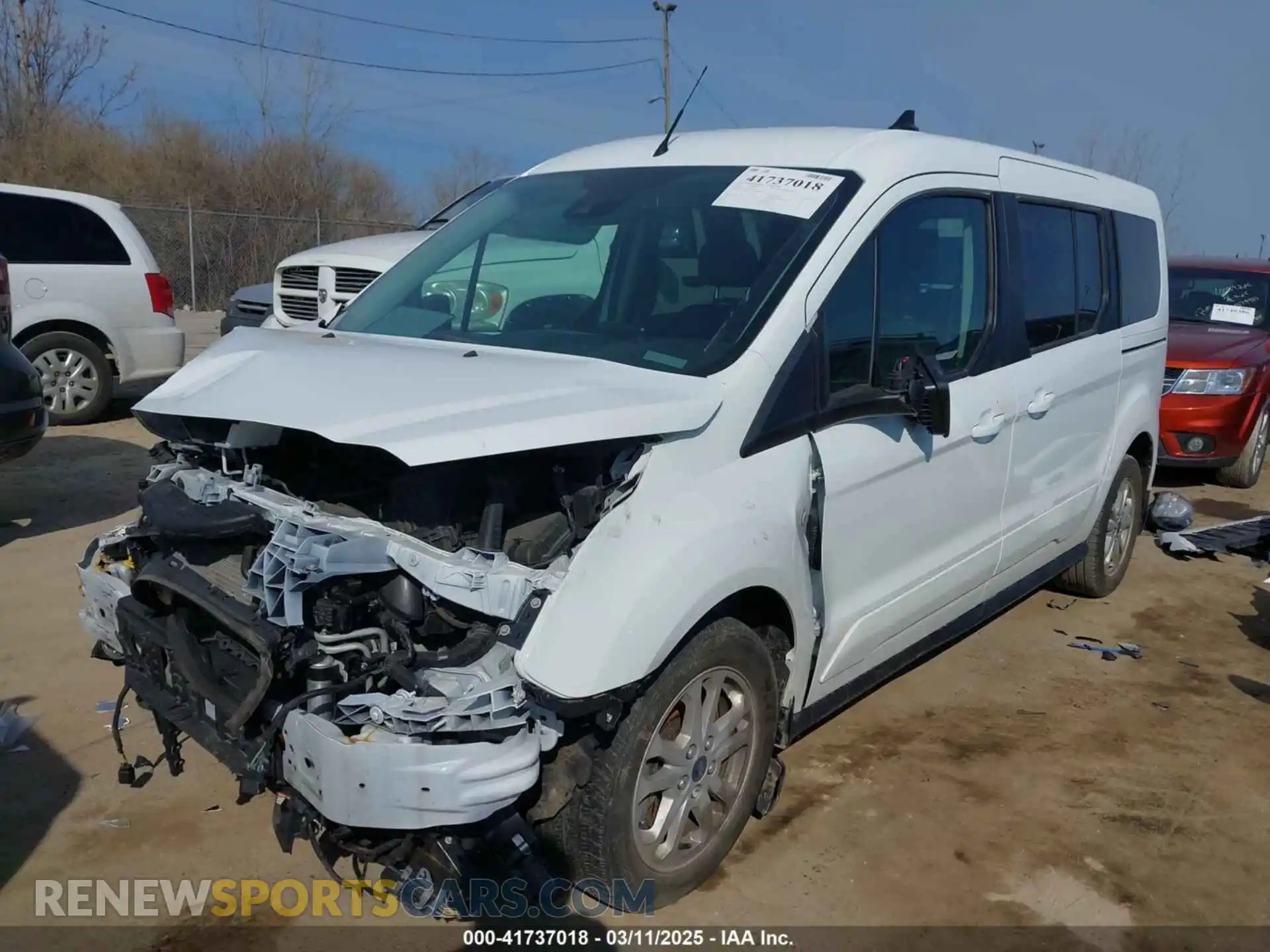 2 Photograph of a damaged car NM0GE9F25M1494107 FORD TRANSIT CONNECT 2021