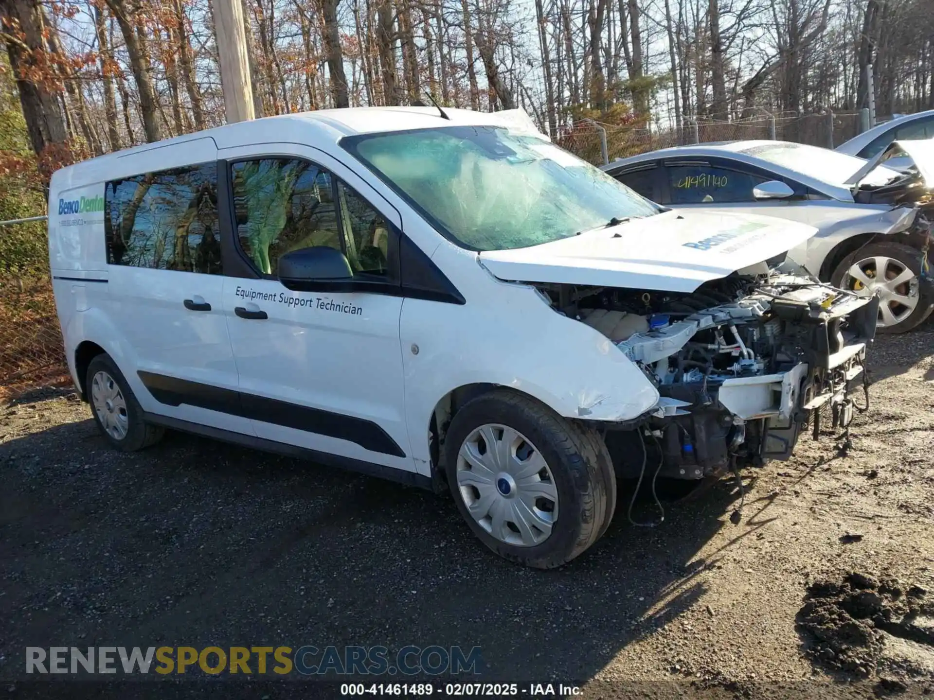 1 Photograph of a damaged car NM0LE7F25M1495339 FORD TRANSIT CONNECT 2021