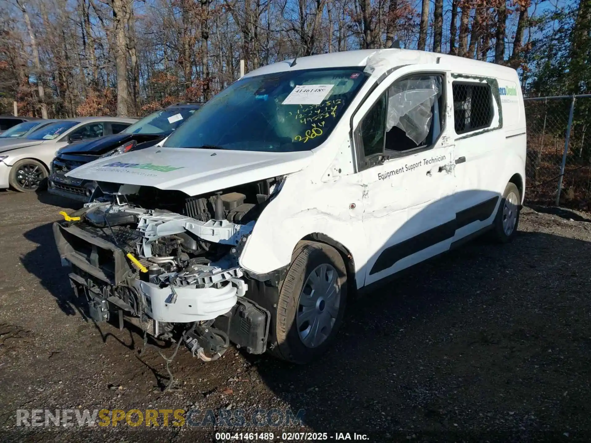 2 Photograph of a damaged car NM0LE7F25M1495339 FORD TRANSIT CONNECT 2021