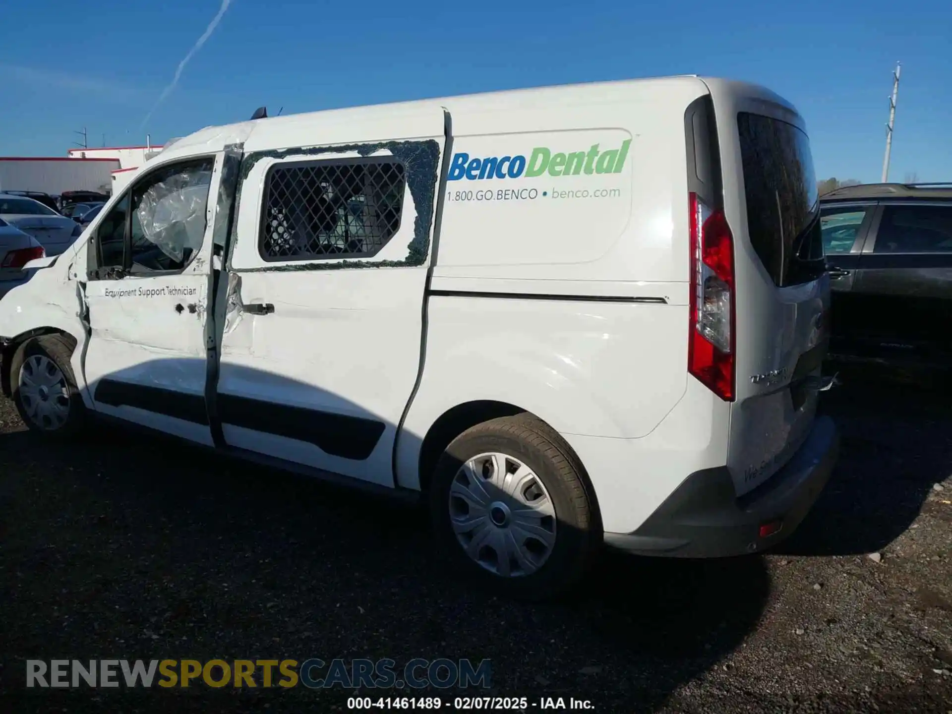 3 Photograph of a damaged car NM0LE7F25M1495339 FORD TRANSIT CONNECT 2021