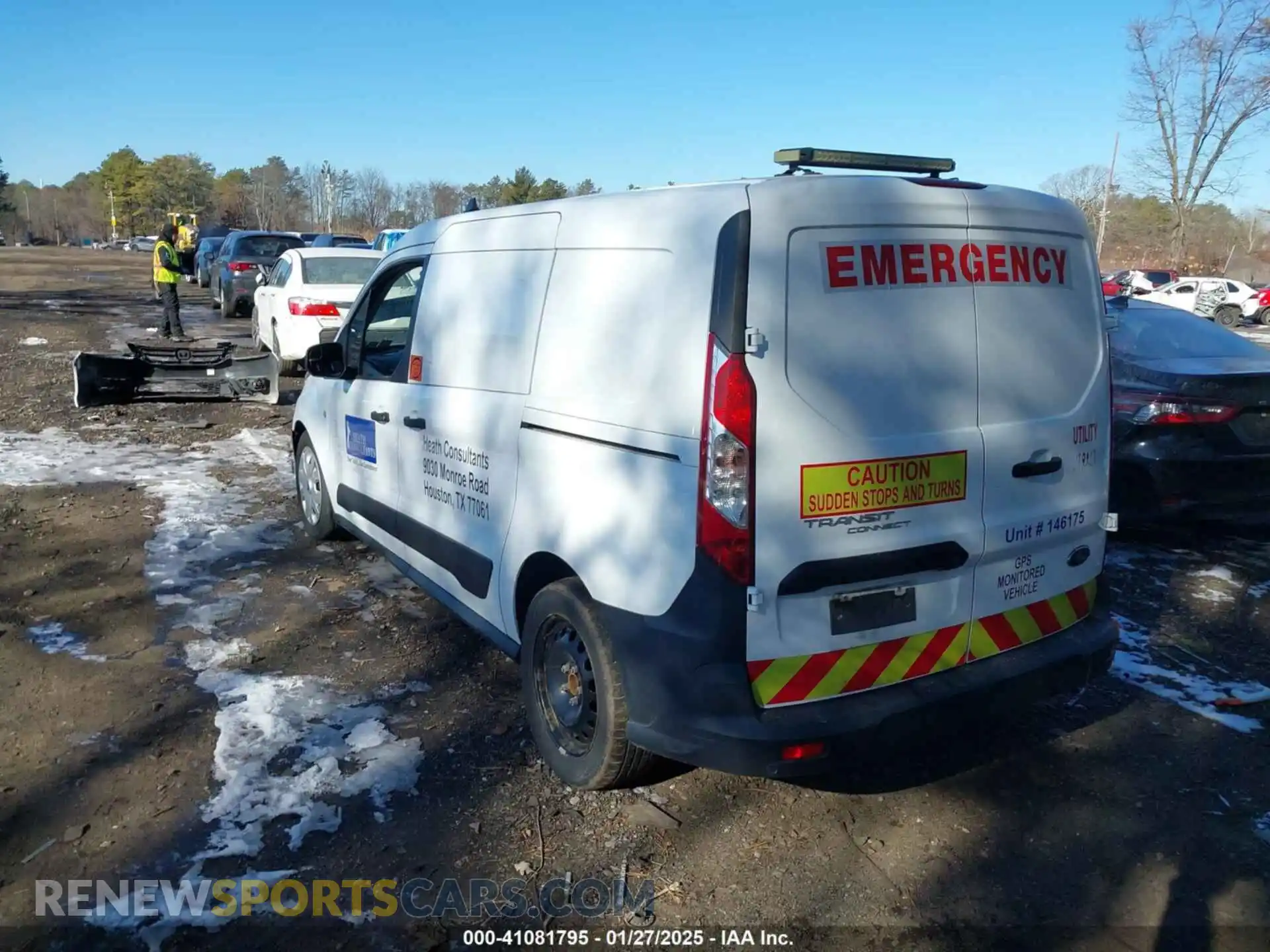 3 fotografías del automóvil dañado NM0LS7E7XM1483287 FORD TRANSIT CONNECT 2021