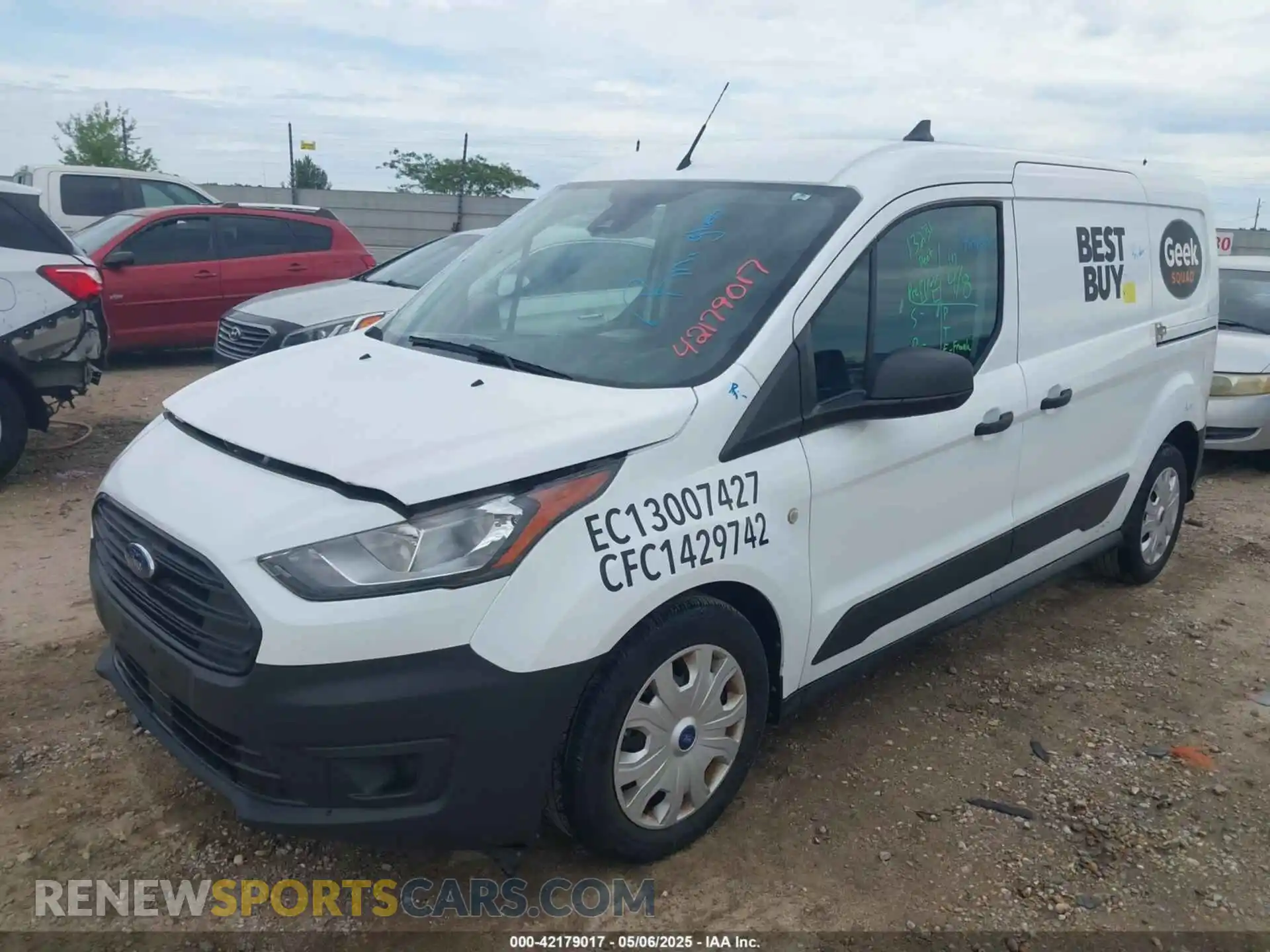 2 Фотография поврежденного автомобиля NM0LS7S26N1511404 FORD TRANSIT CONNECT 2022