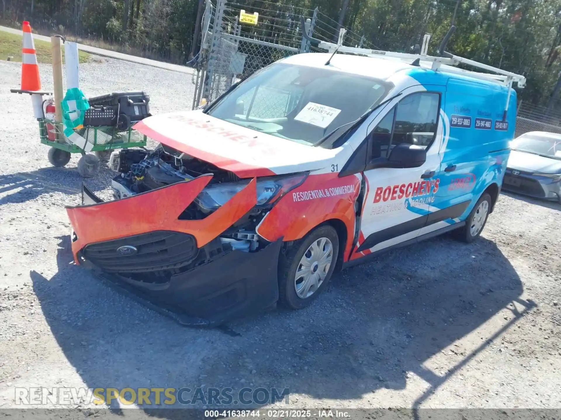 2 Photograph of a damaged car NM0LS7S28N1521643 FORD TRANSIT CONNECT 2022