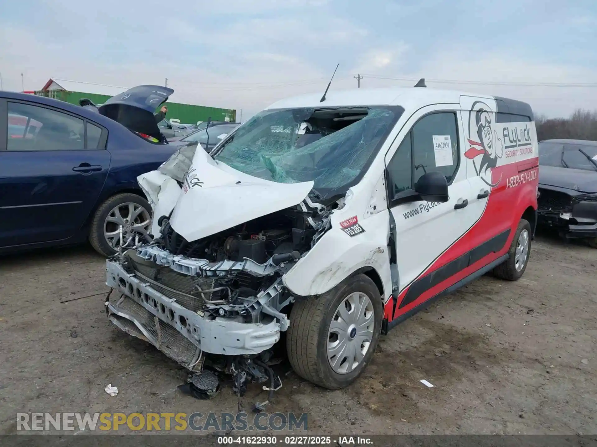 2 Photograph of a damaged car NM0LS7S71N1527716 FORD TRANSIT CONNECT 2022