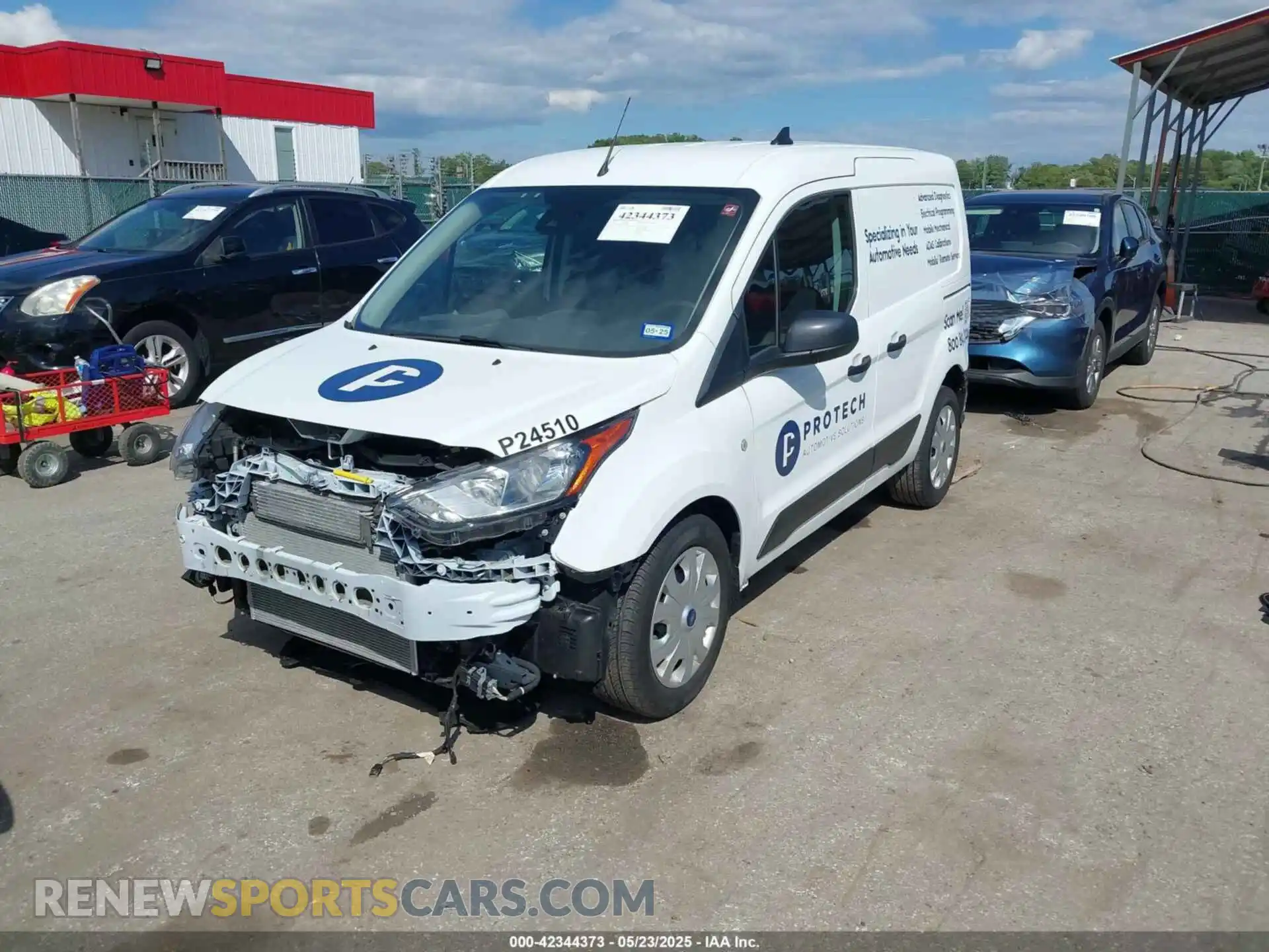 2 fotografías del automóvil dañado NM0LS6S26P1571681 FORD TRANSIT CONNECT 2023