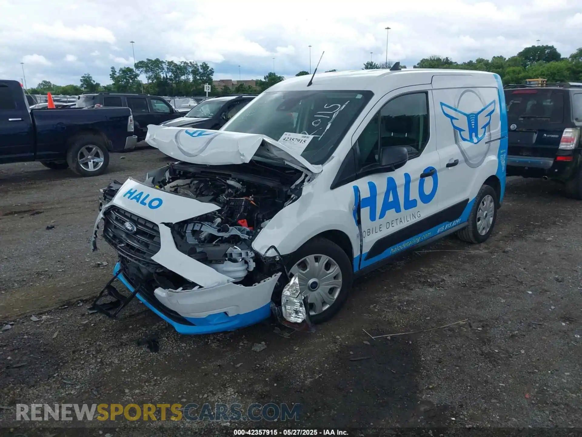 2 Фотография поврежденного автомобиля NM0LS6T23P1566968 FORD TRANSIT CONNECT 2023
