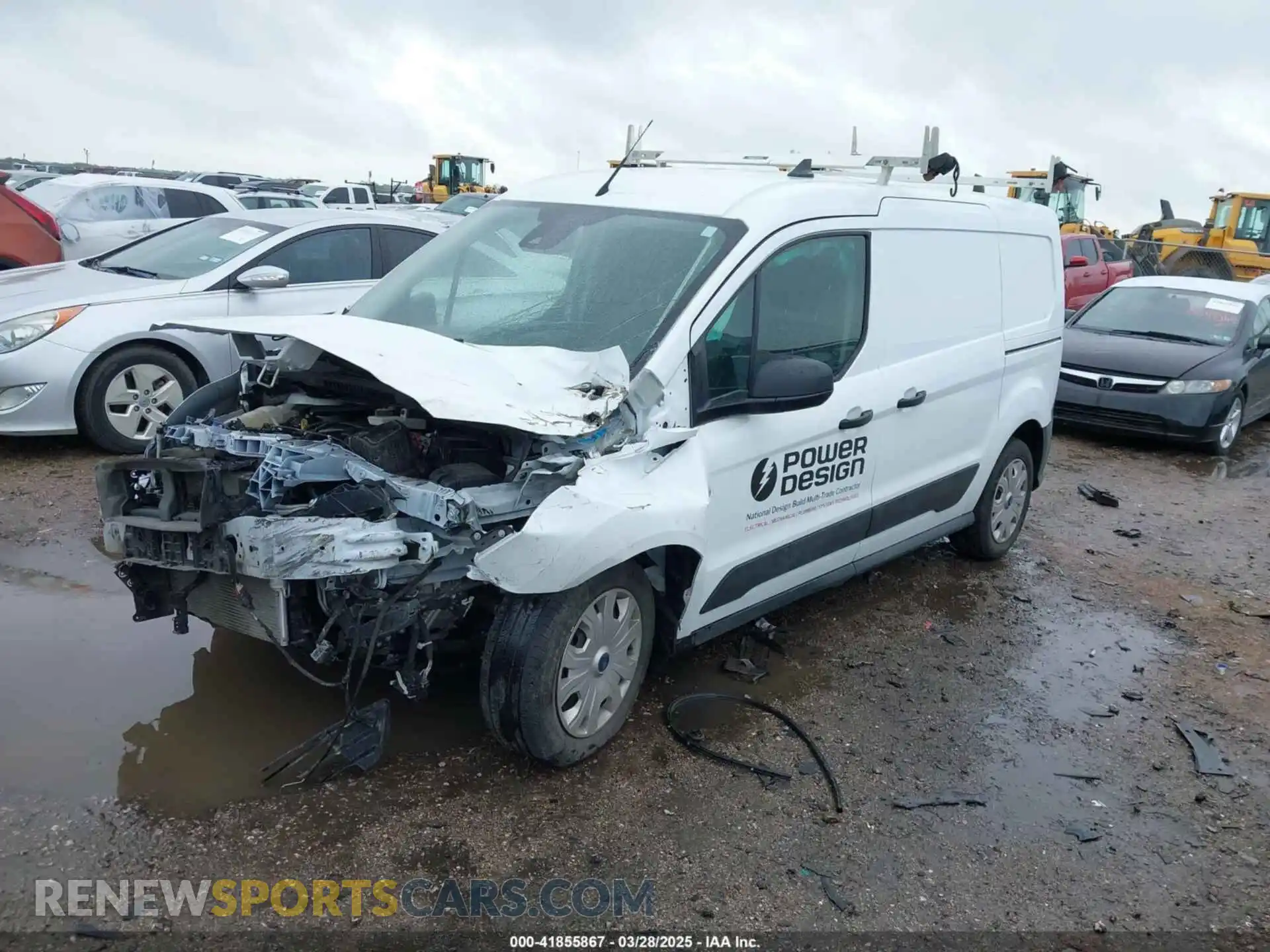 2 Photograph of a damaged car NM0LS7S22P1570212 FORD TRANSIT CONNECT 2023
