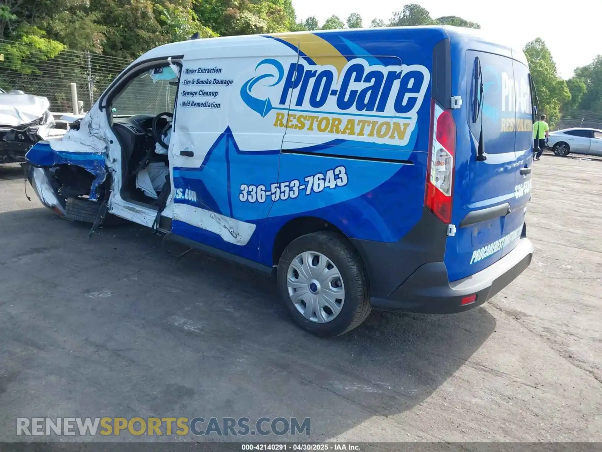 3 Photograph of a damaged car NM0LS7S2XP1565226 FORD TRANSIT CONNECT 2023