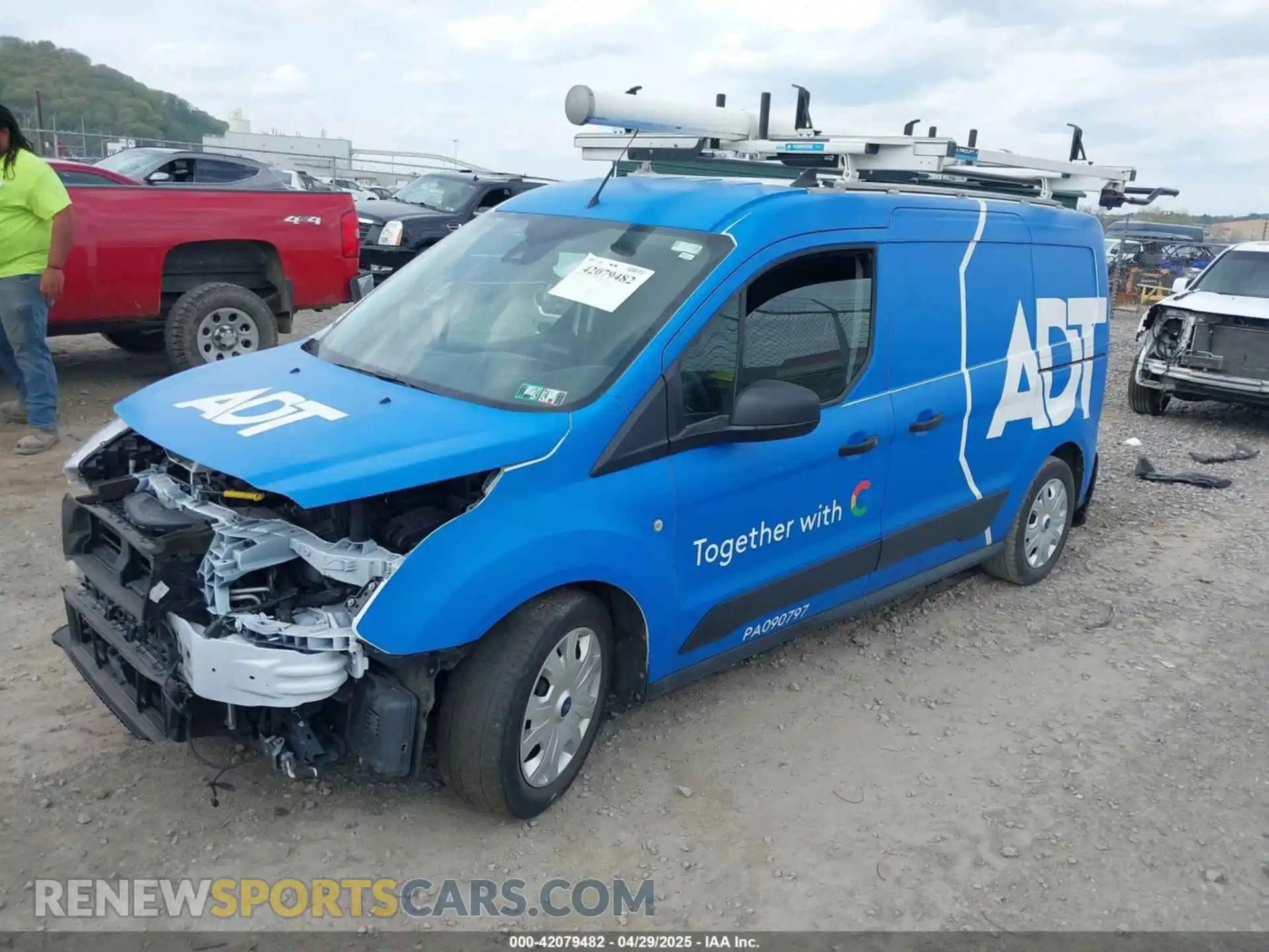 2 Photograph of a damaged car NM0LS7T24P1558982 FORD TRANSIT CONNECT 2023