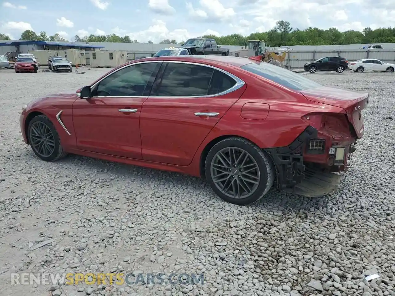 2 Photograph of a damaged car KMTG34LA2KU032267 GENESIS G70 2019