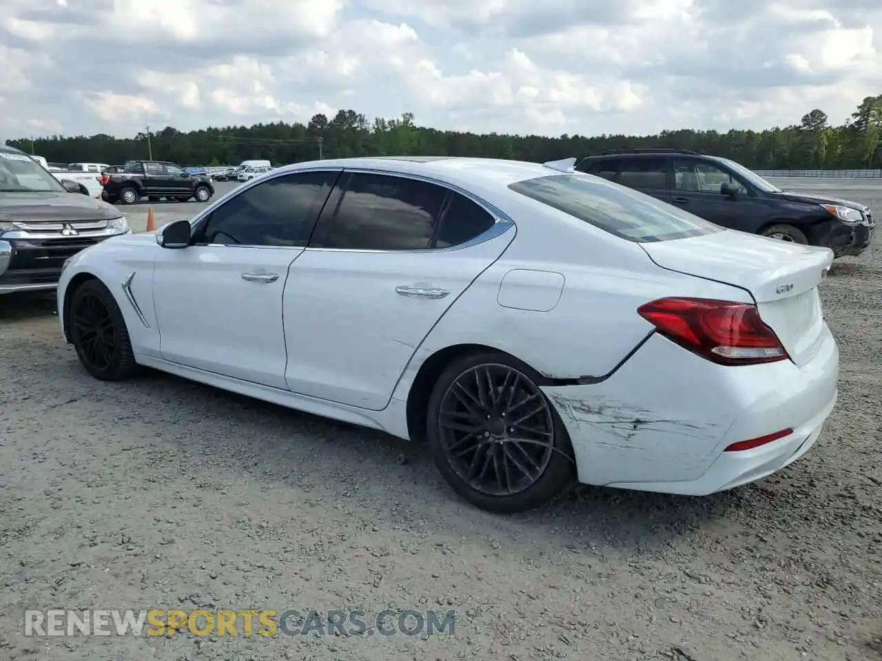 2 Photograph of a damaged car KMTG34LAXKU044313 GENESIS G70 2019