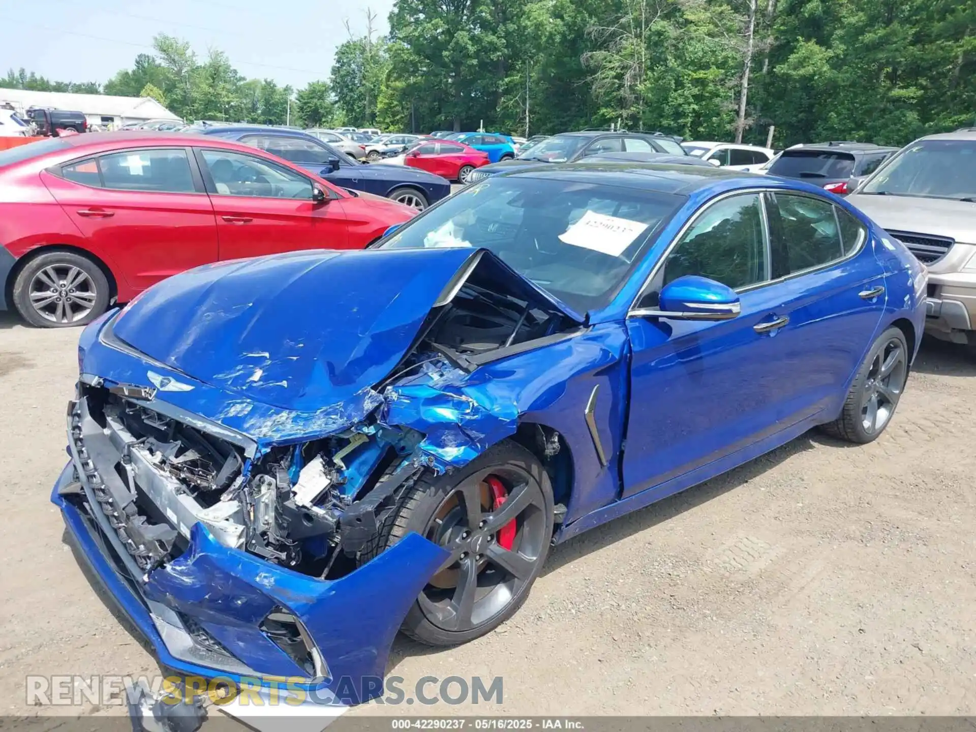 2 Photograph of a damaged car KMTG34LE1KU040136 GENESIS G70 2019
