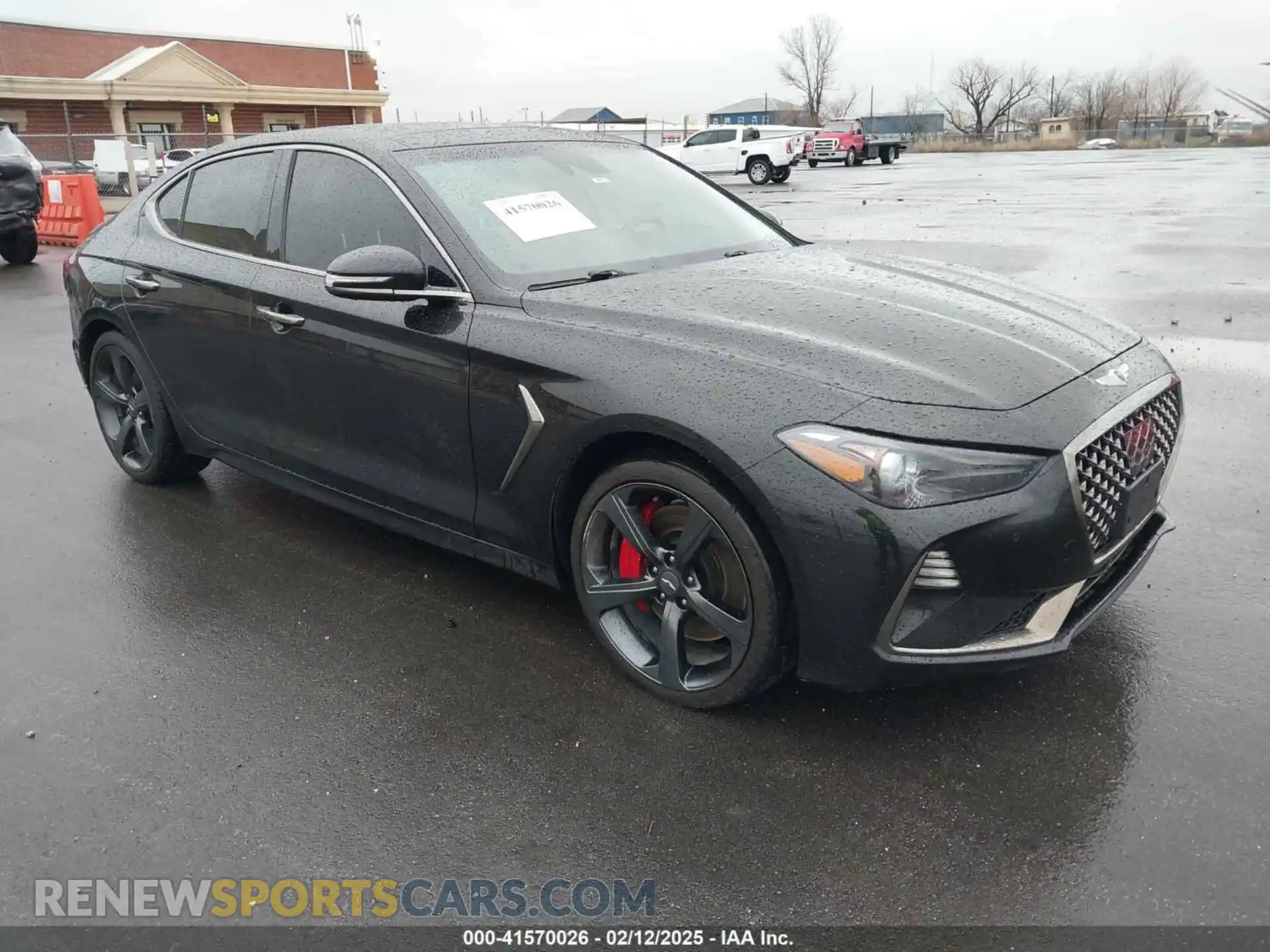 1 Photograph of a damaged car KMTG34LE2KU020333 GENESIS G70 2019