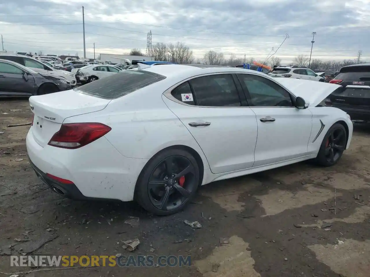 3 Photograph of a damaged car KMTG34LE7KU027441 GENESIS G70 2019