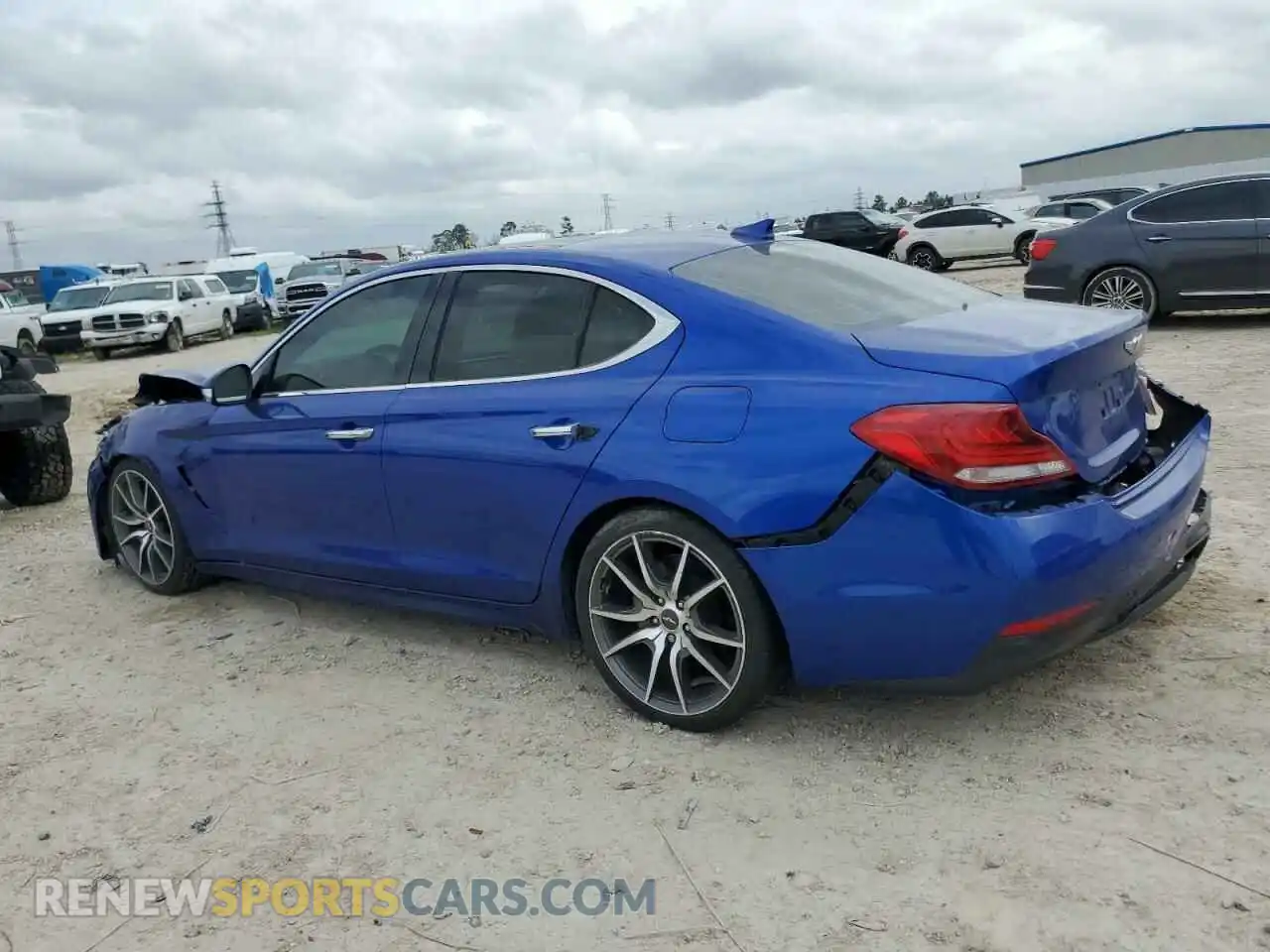 2 Photograph of a damaged car KMTG44LA3KU023607 GENESIS G70 2019