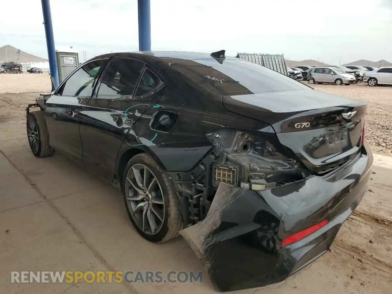 2 Photograph of a damaged car KMTG44LA3KU030671 GENESIS G70 2019