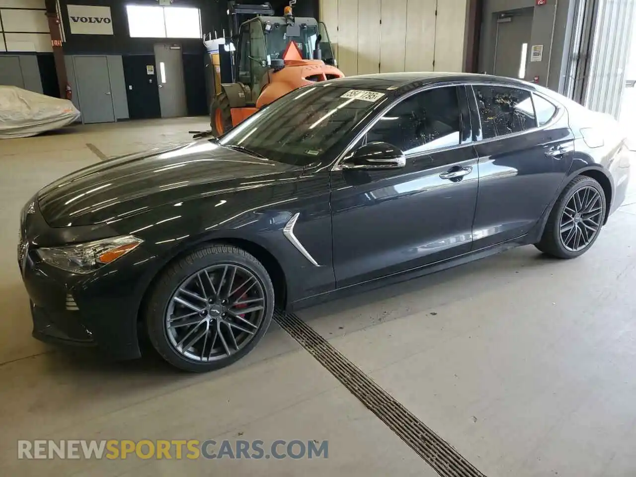1 Photograph of a damaged car KMTG74LE6KU013986 GENESIS G70 2019