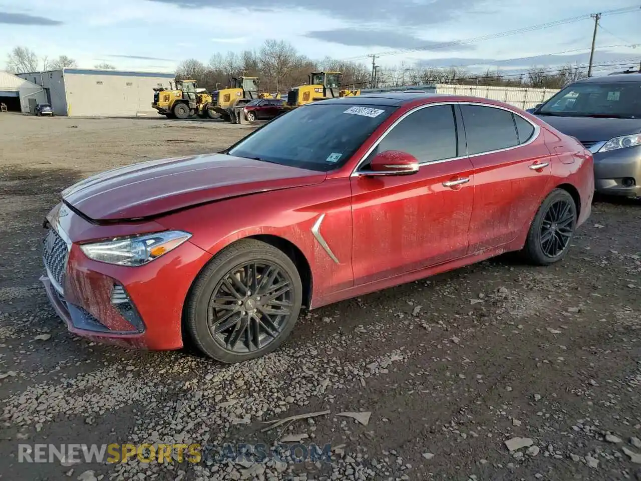 1 Photograph of a damaged car KMTG34LA0LU056732 GENESIS G70 2020