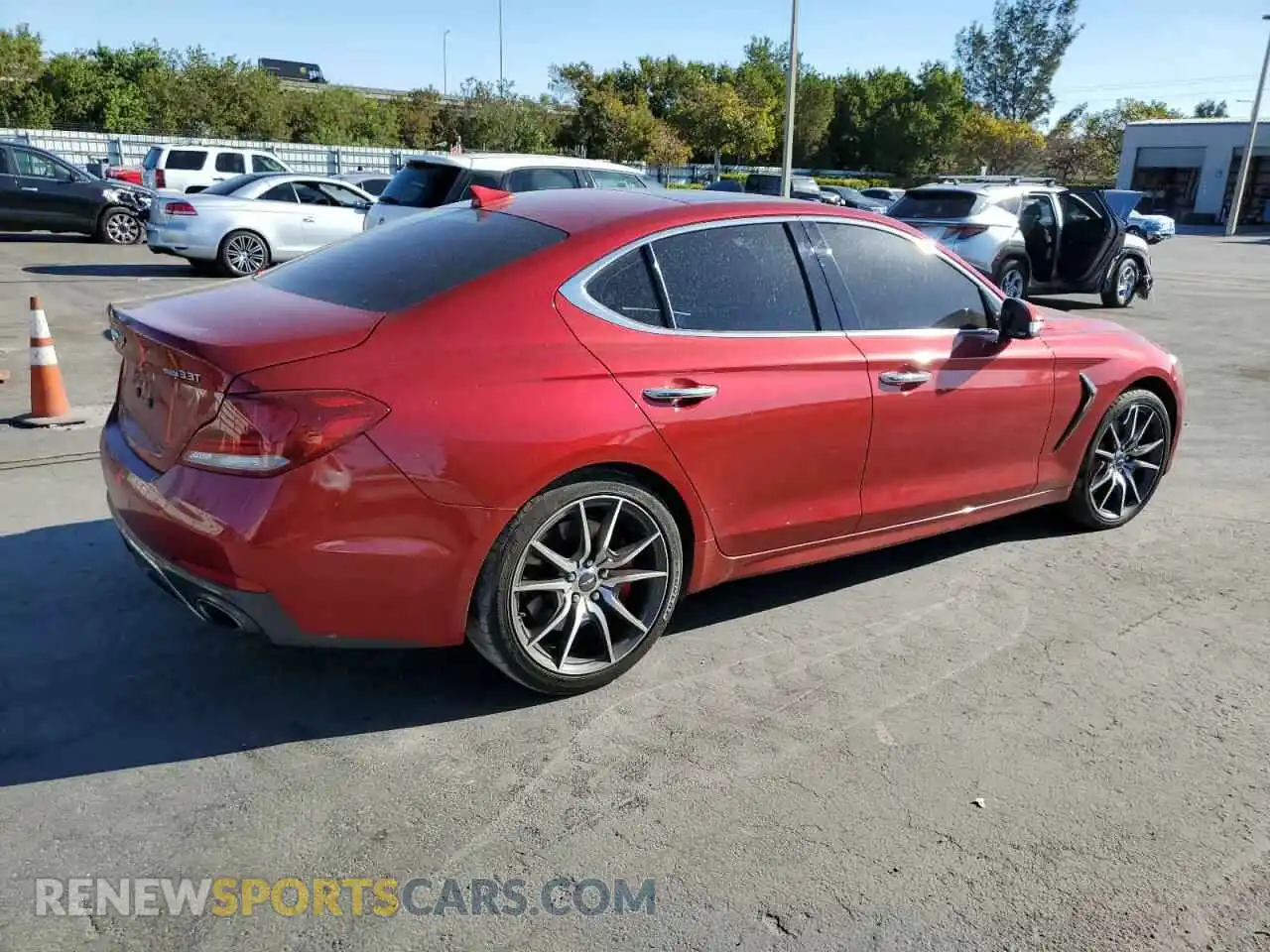 3 Photograph of a damaged car KMTG34LEXLU057731 GENESIS G70 2020