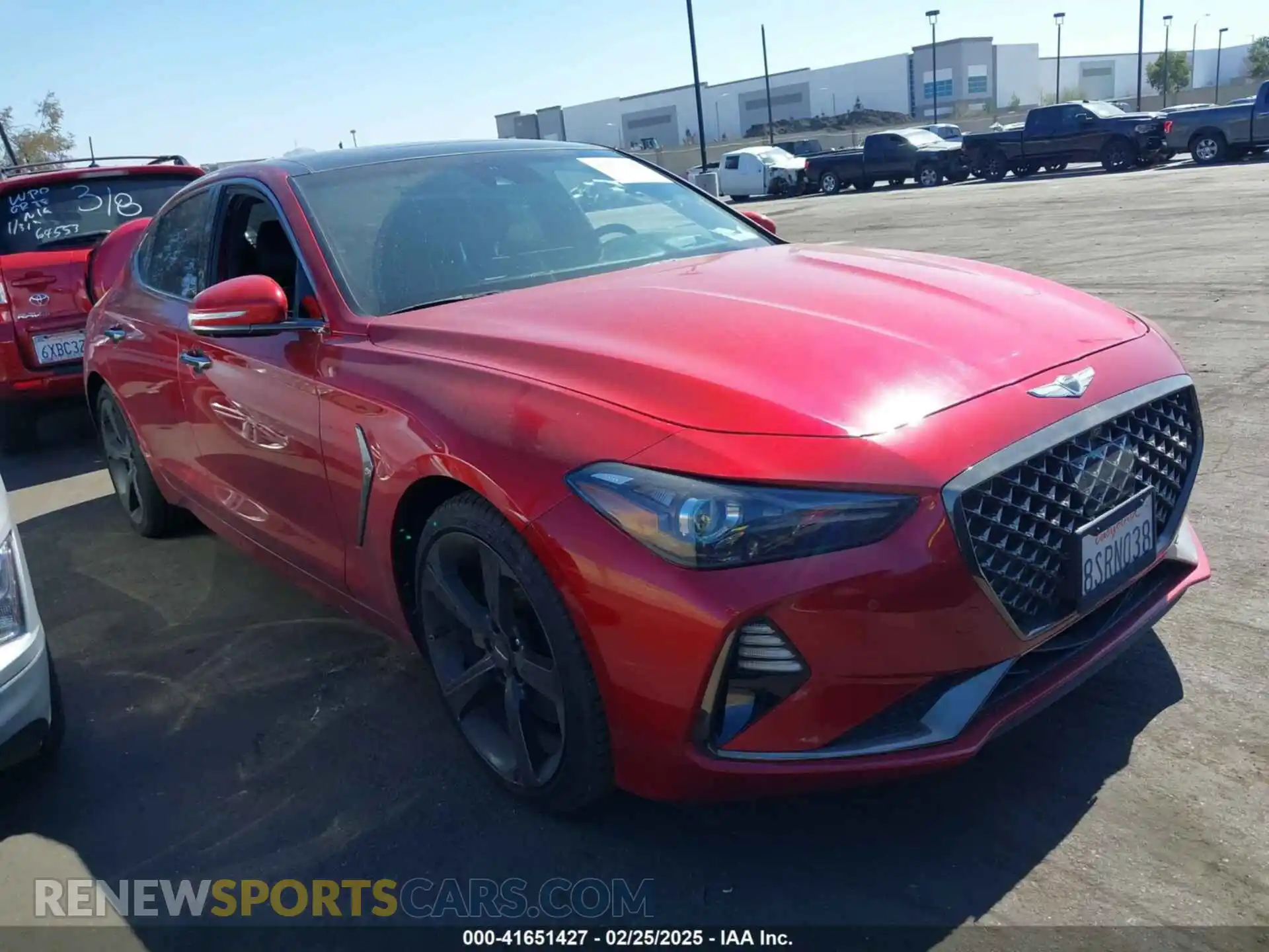 1 Photograph of a damaged car KMTG44LA3LU045365 GENESIS G70 2020