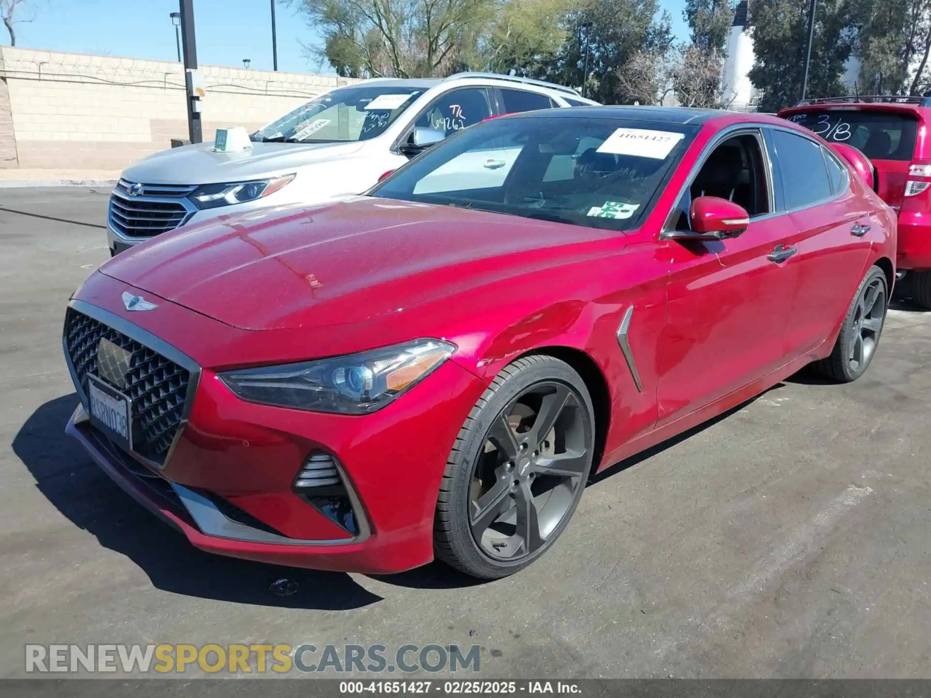 2 Photograph of a damaged car KMTG44LA3LU045365 GENESIS G70 2020