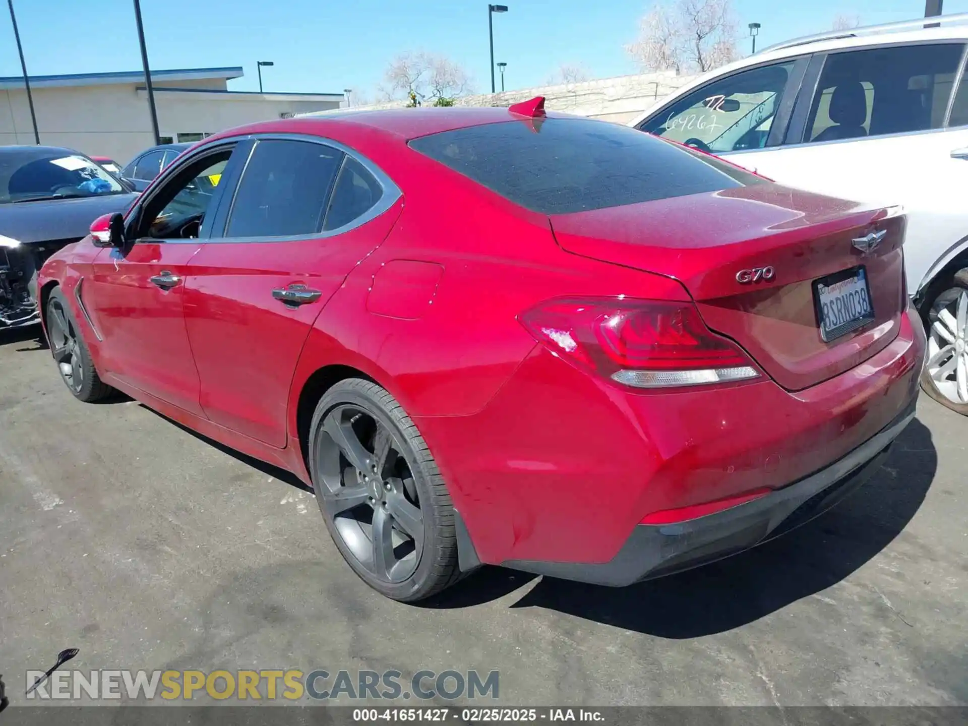 3 Photograph of a damaged car KMTG44LA3LU045365 GENESIS G70 2020