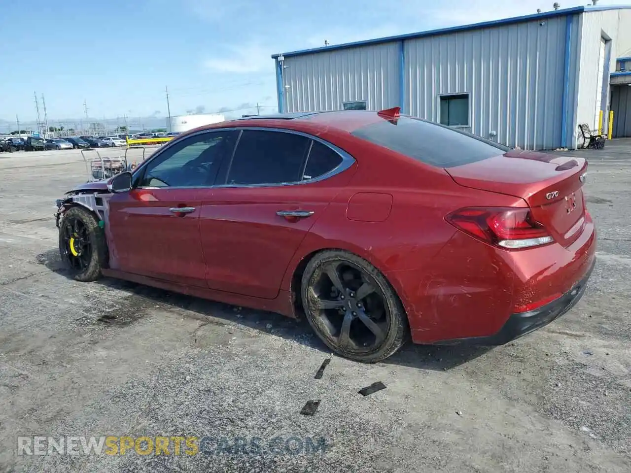 2 Photograph of a damaged car KMTG44LA8LU045233 GENESIS G70 2020