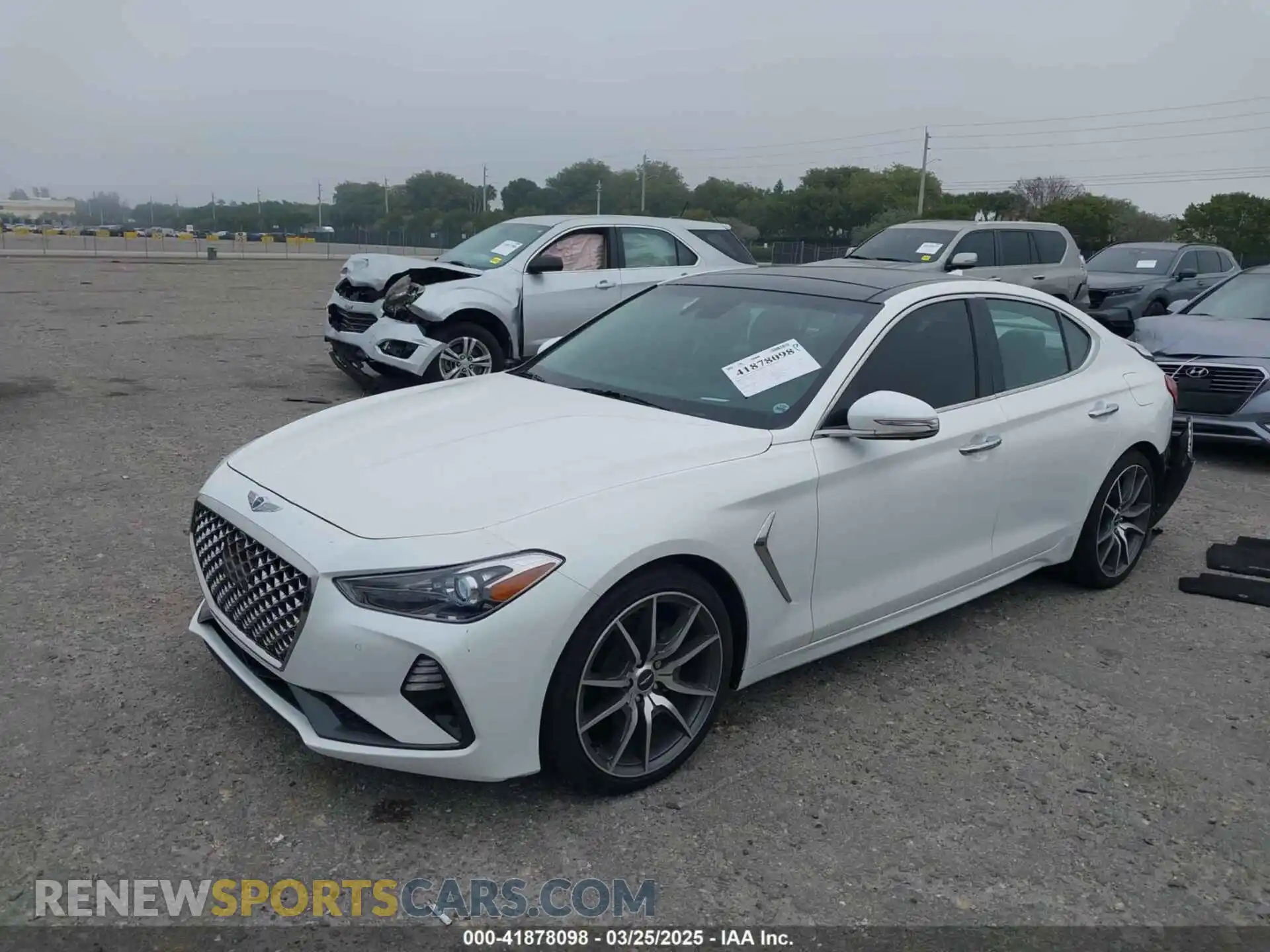 2 Photograph of a damaged car KMTG44LA8LU064798 GENESIS G70 2020