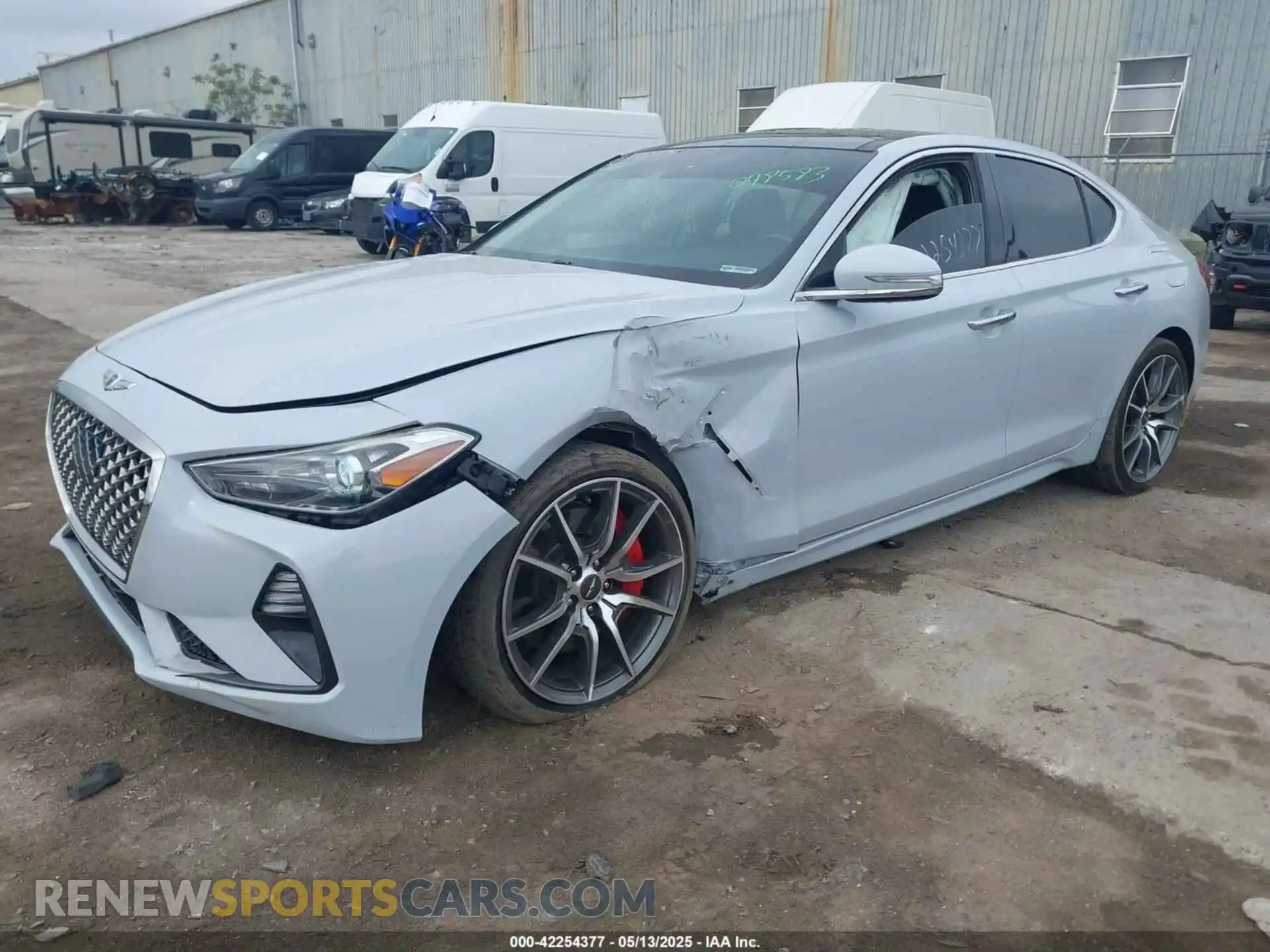 2 Photograph of a damaged car KMTG54LE6LU048583 GENESIS G70 2020