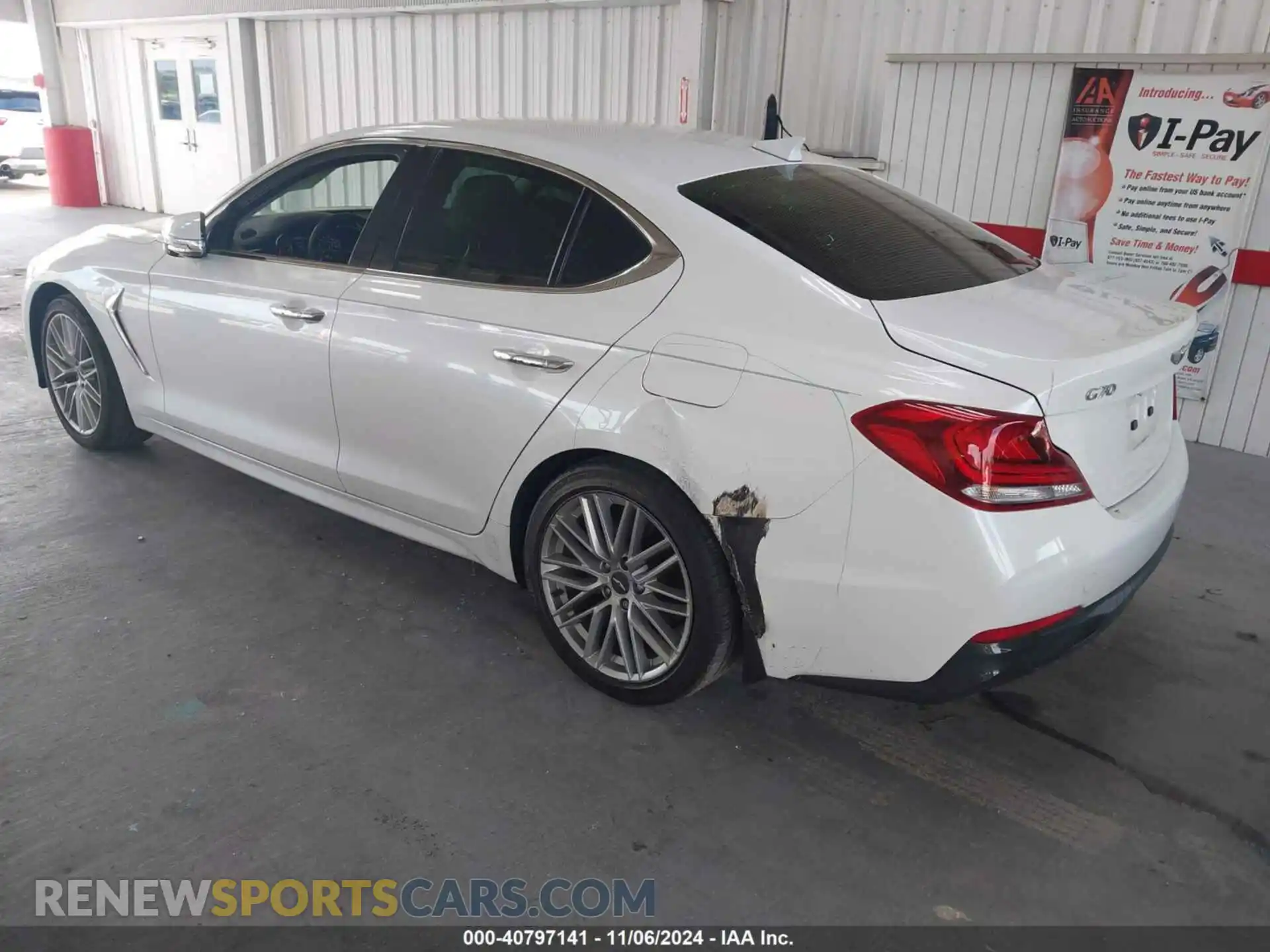 3 Photograph of a damaged car KMTG64LA2LU062524 GENESIS G70 2020